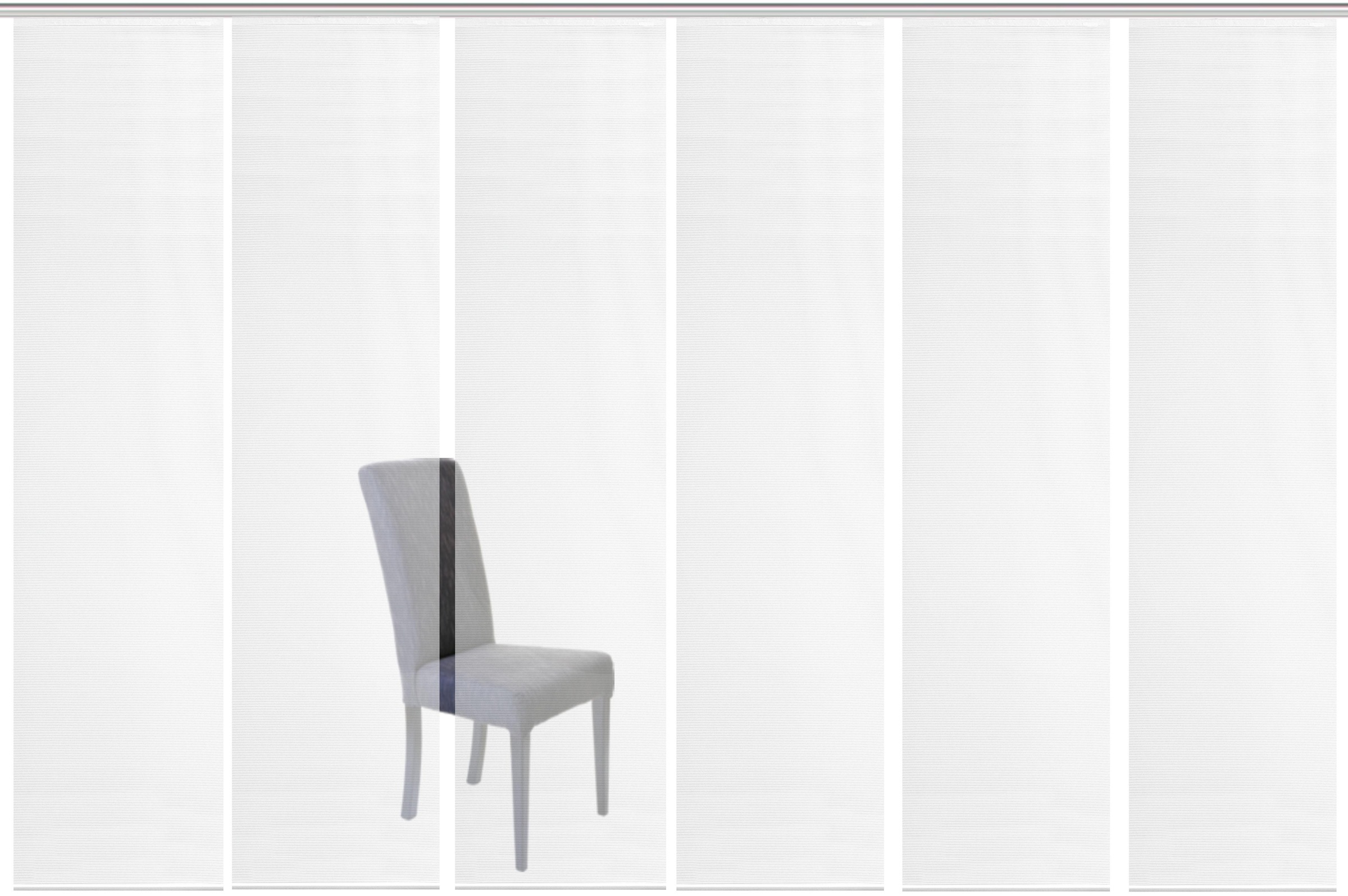 Schiebegardine ROM«, St.), Vision »6ER HxB: Set S (6 Schiebevorhang 6er Uni SET 260x60,