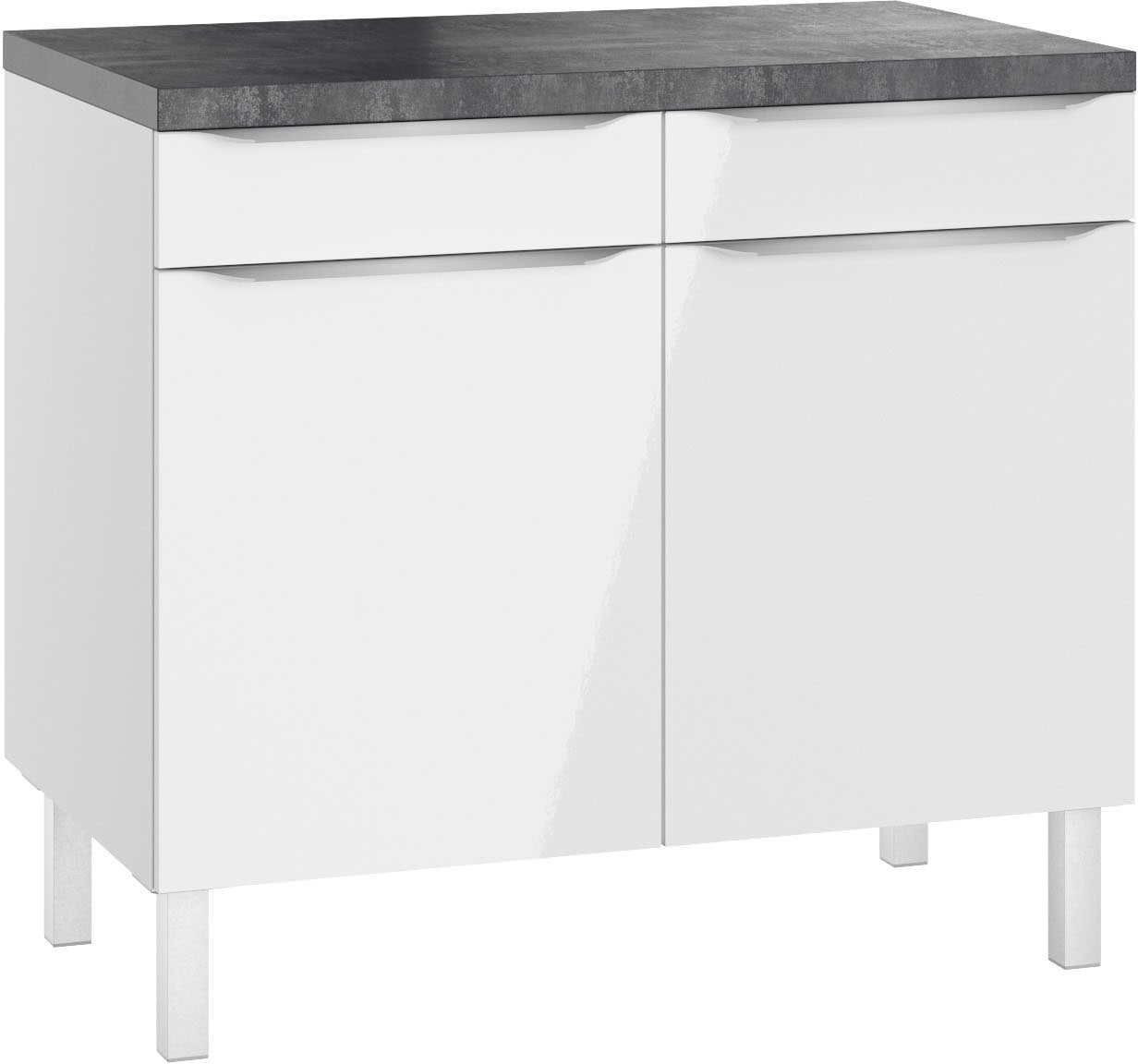 OPTIFIT Unterschrank »Lilly2« Breite 100 cm, 2 Türen, 2 Einlegeböden