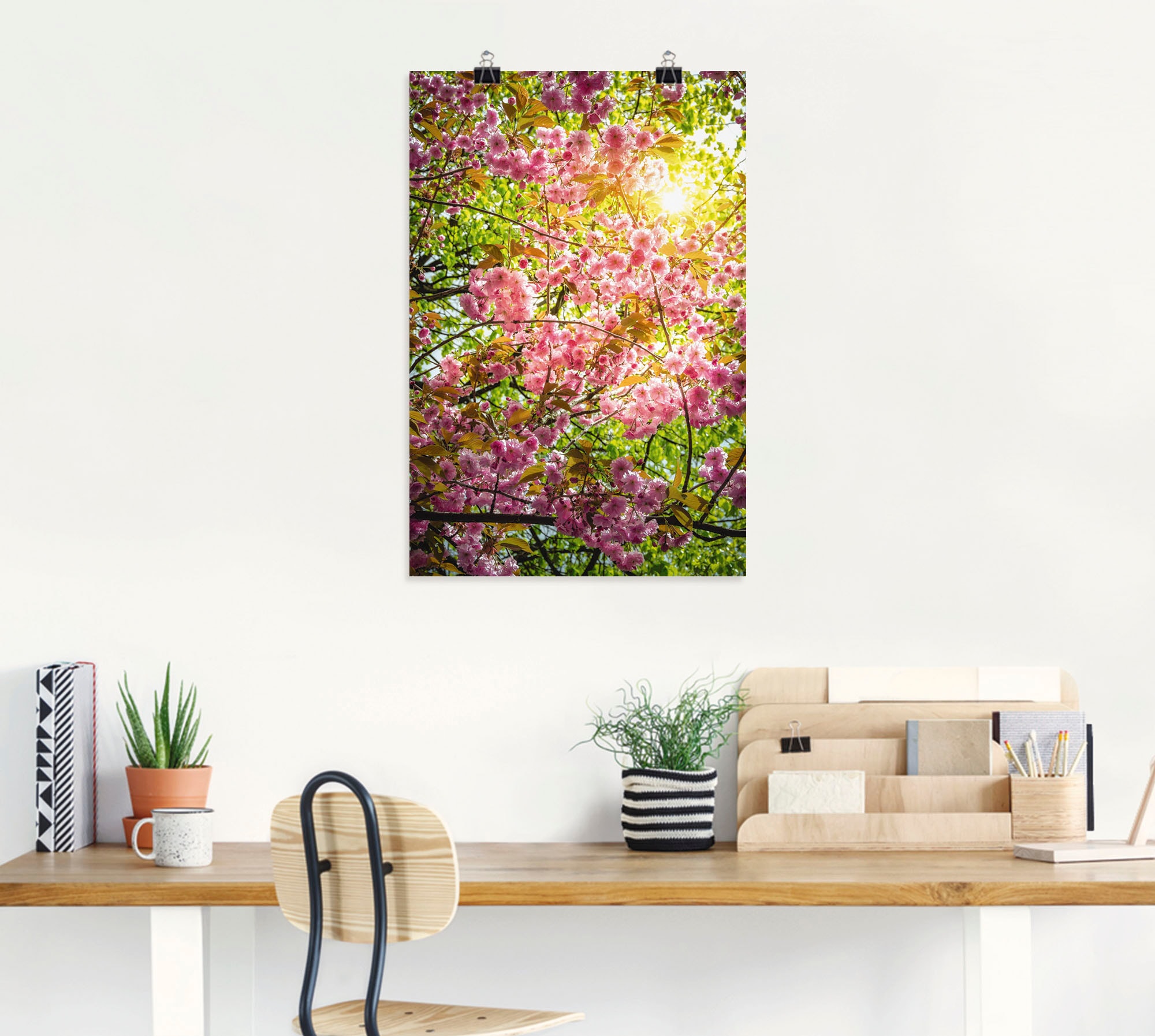 Artland Poster »Japanische Kirschblüte«, Vier Jahreszeiten, (1 St.), als Alubild, Leinwandbild, Wandaufkleber oder Poster in versch. Größen