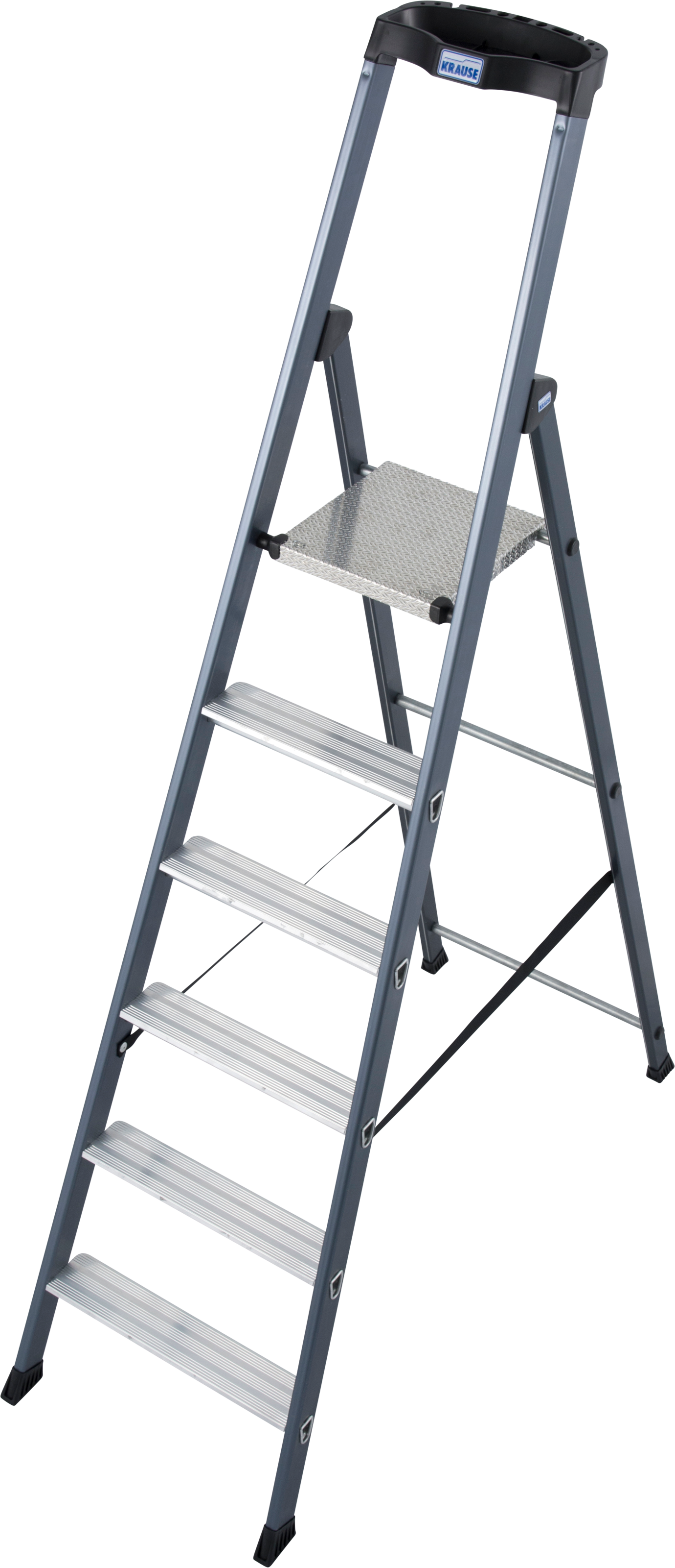 KRAUSE Stehleiter »SePro S«, Alu eloxiert, 1x6 Stufen, Arbeitshöhe ca. 325 cm