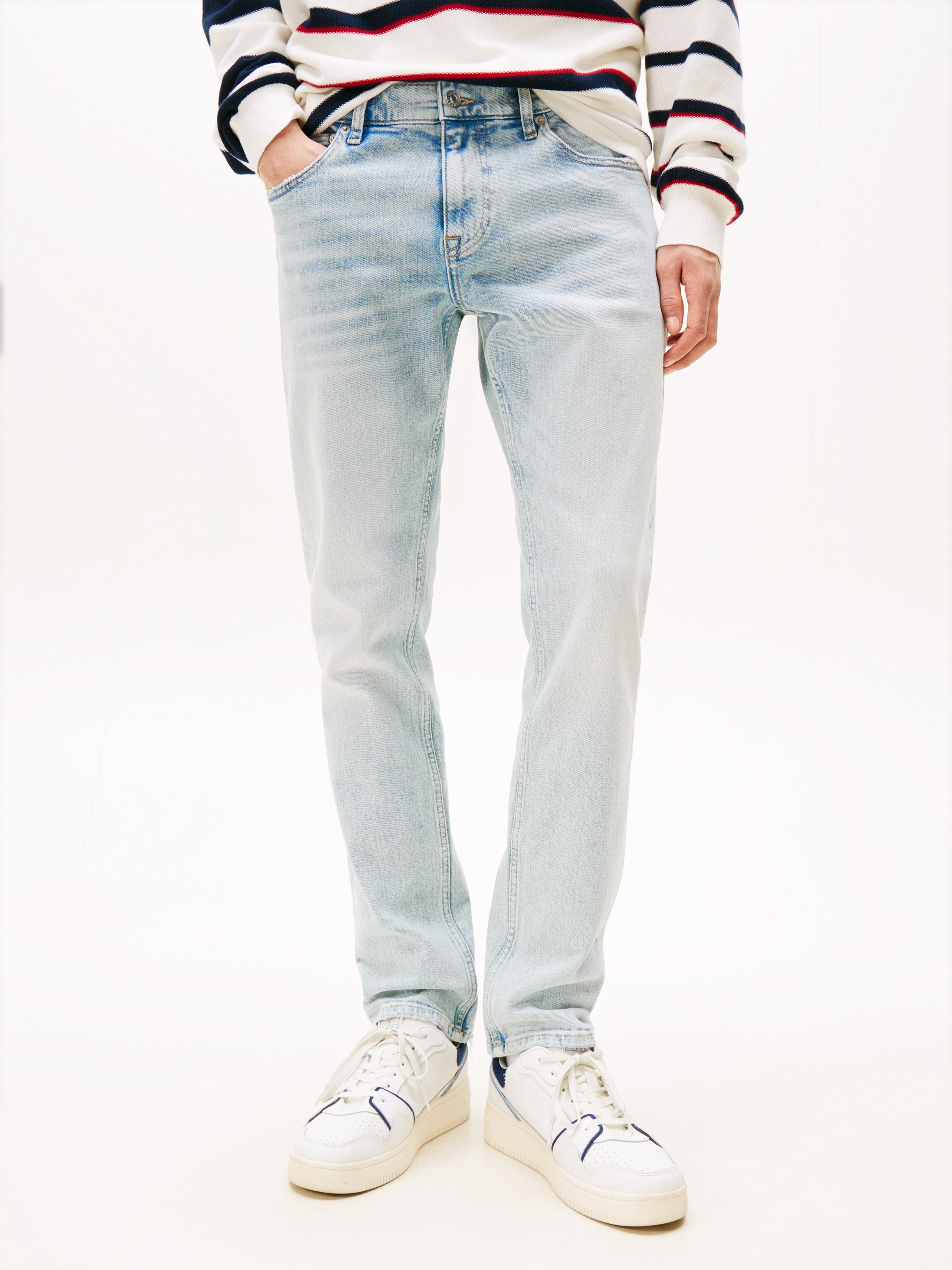 Tommy Jeans Slim-fit-Jeans »Scanton Slim Denim«, Mit Gürtelschlaufen