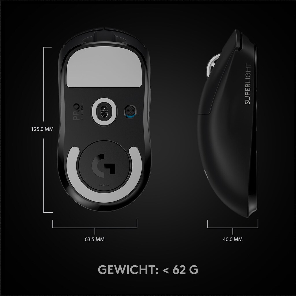 Logitech G Maus »PRO X SUPERLIGHT«, kabellos