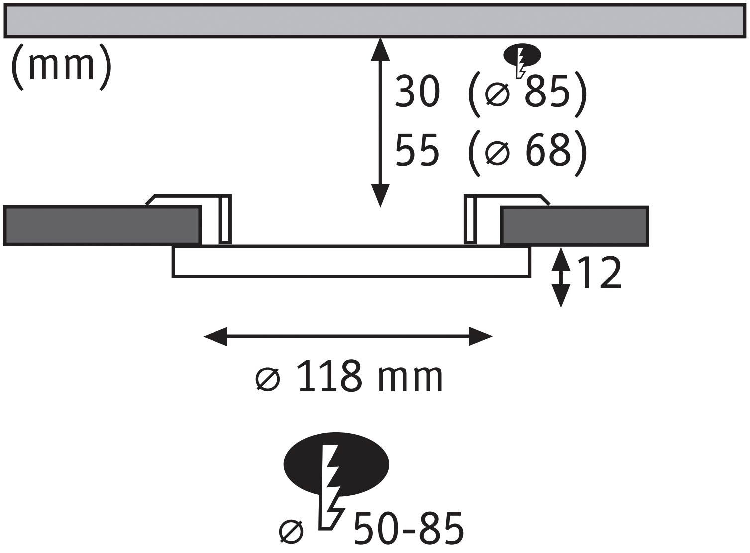 Paulmann LED Einbauleuchte »Areo« LED-Modul 1 Stk. Neutralweiß LED-Modul