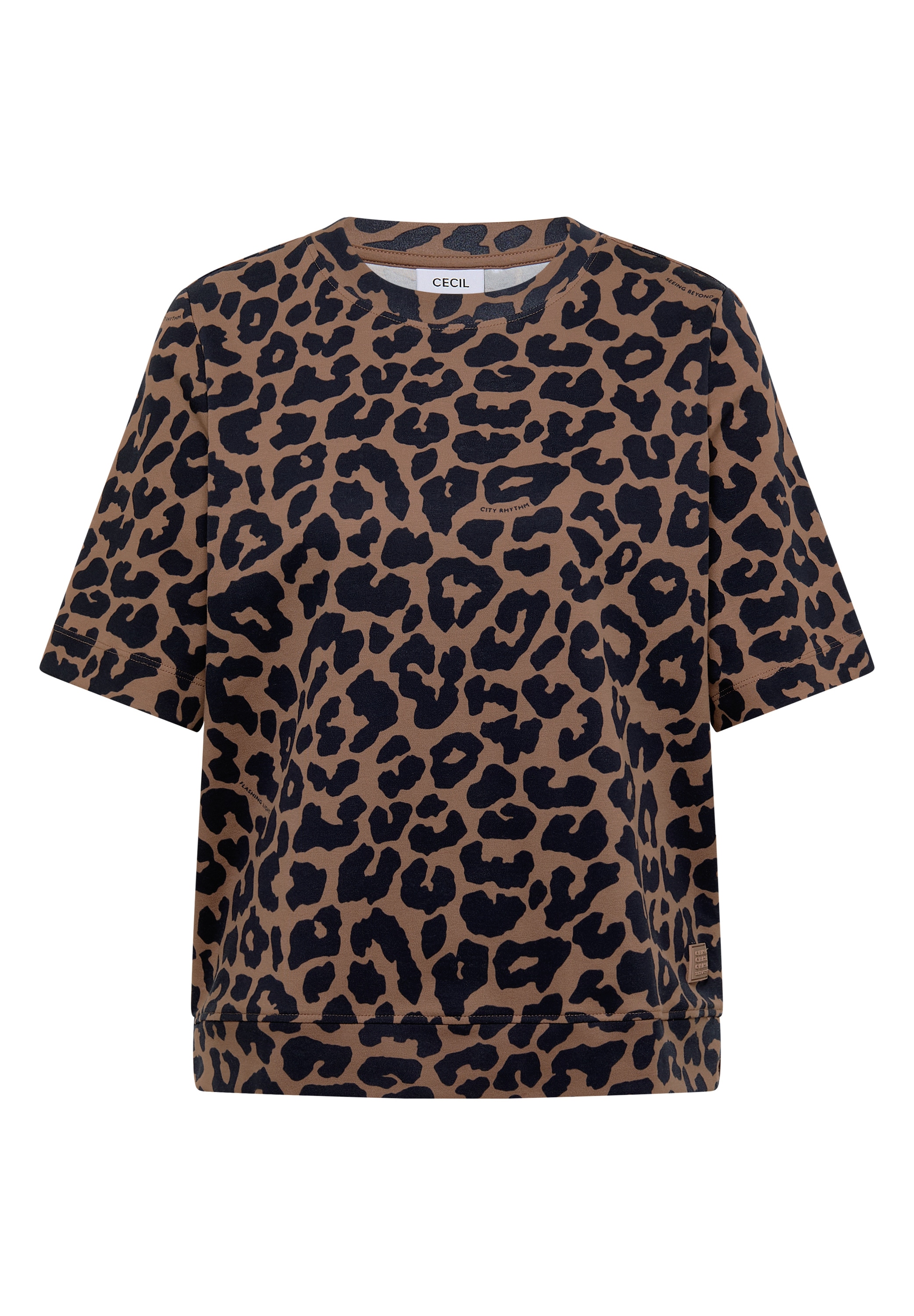 Cecil T-Shirt mit Animal-Print, lässige Passform