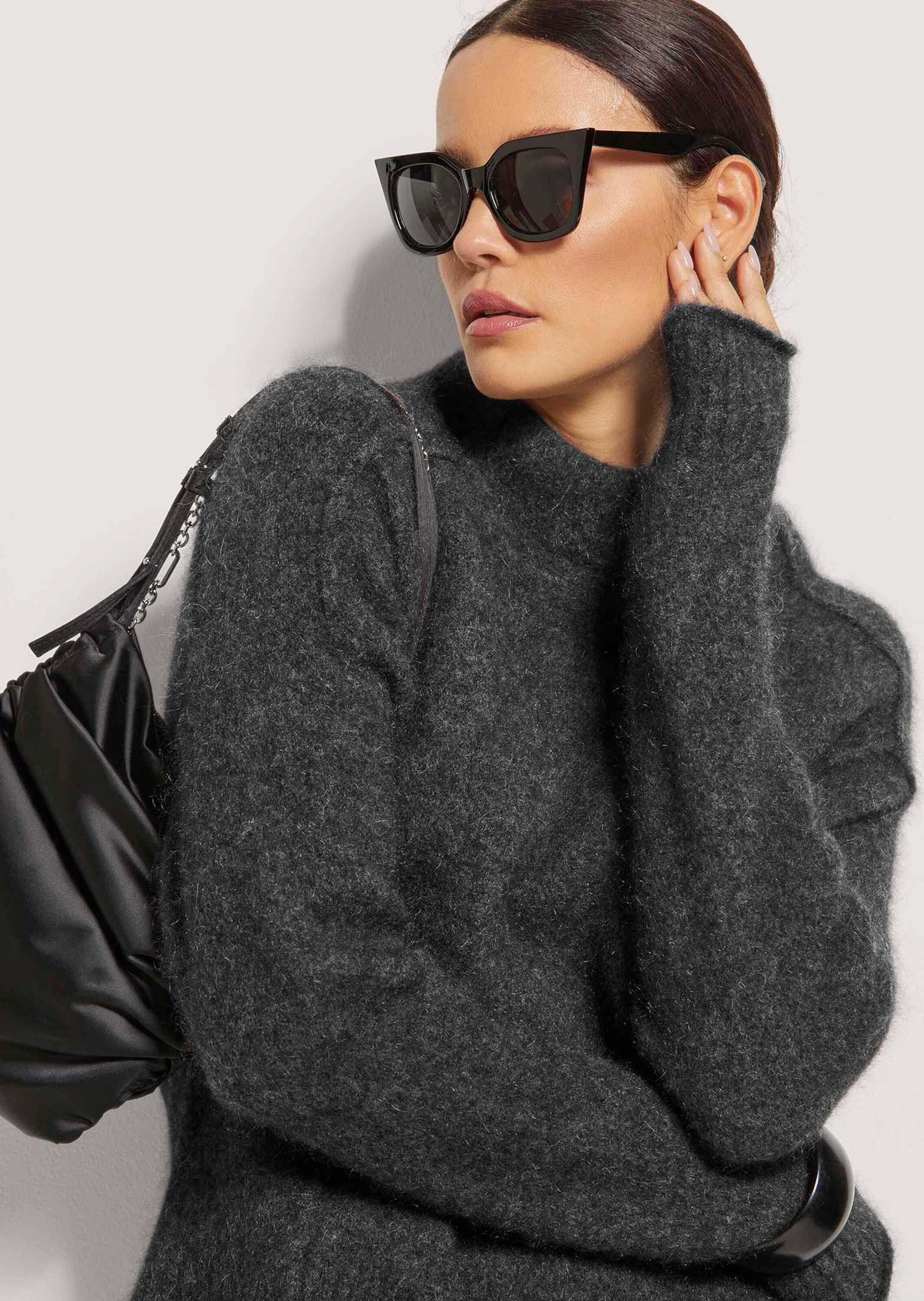 MADELEINE Longpullover »Pullover Kurzer Stehkragen-Pullover mit Kaschmir«