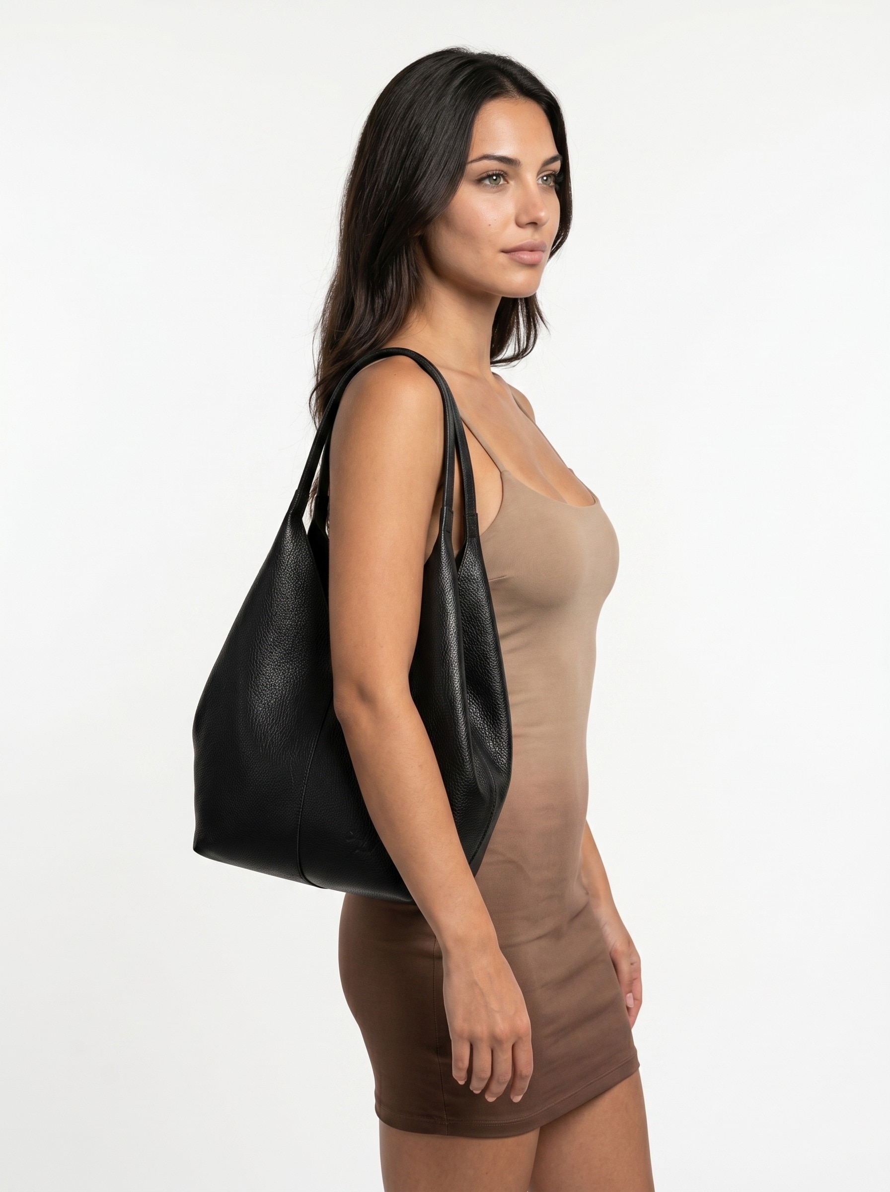 Samantha Look Shopper echt Leder, Made in Italy