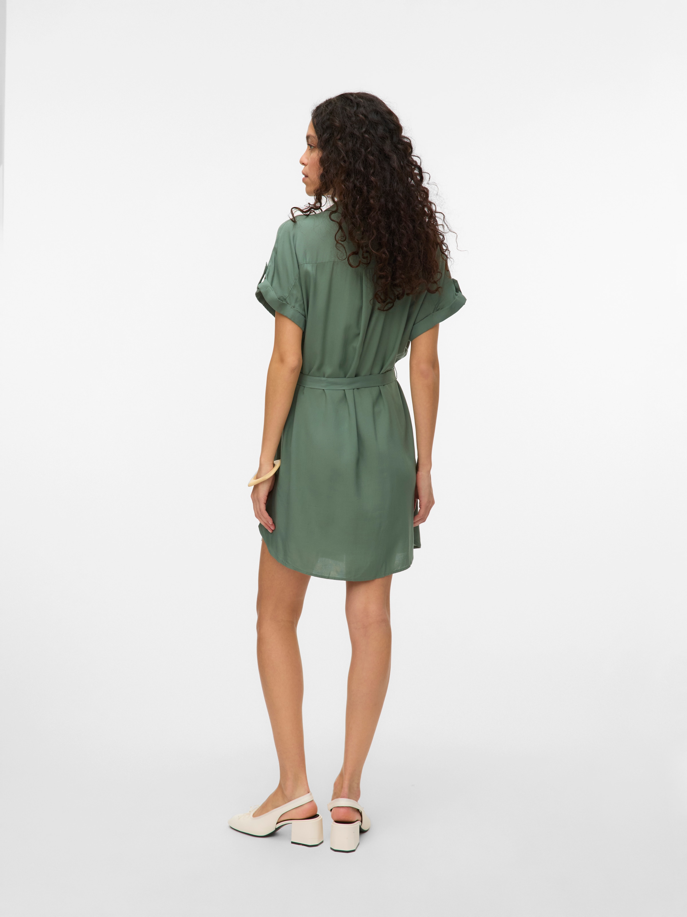 Vero Moda Midikleid »VMBUMPY SS SHORT SHIRT DRESS WVN GA NOOS«