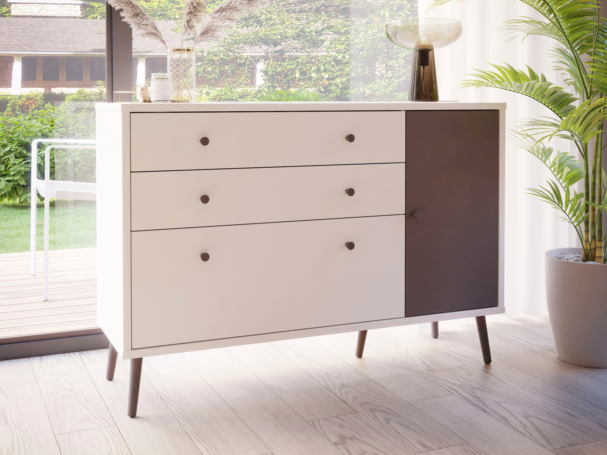 FORTE Sideboard »Harllson EasyKlix by Forte«, die neue geniale Art Möbel aufzubauen