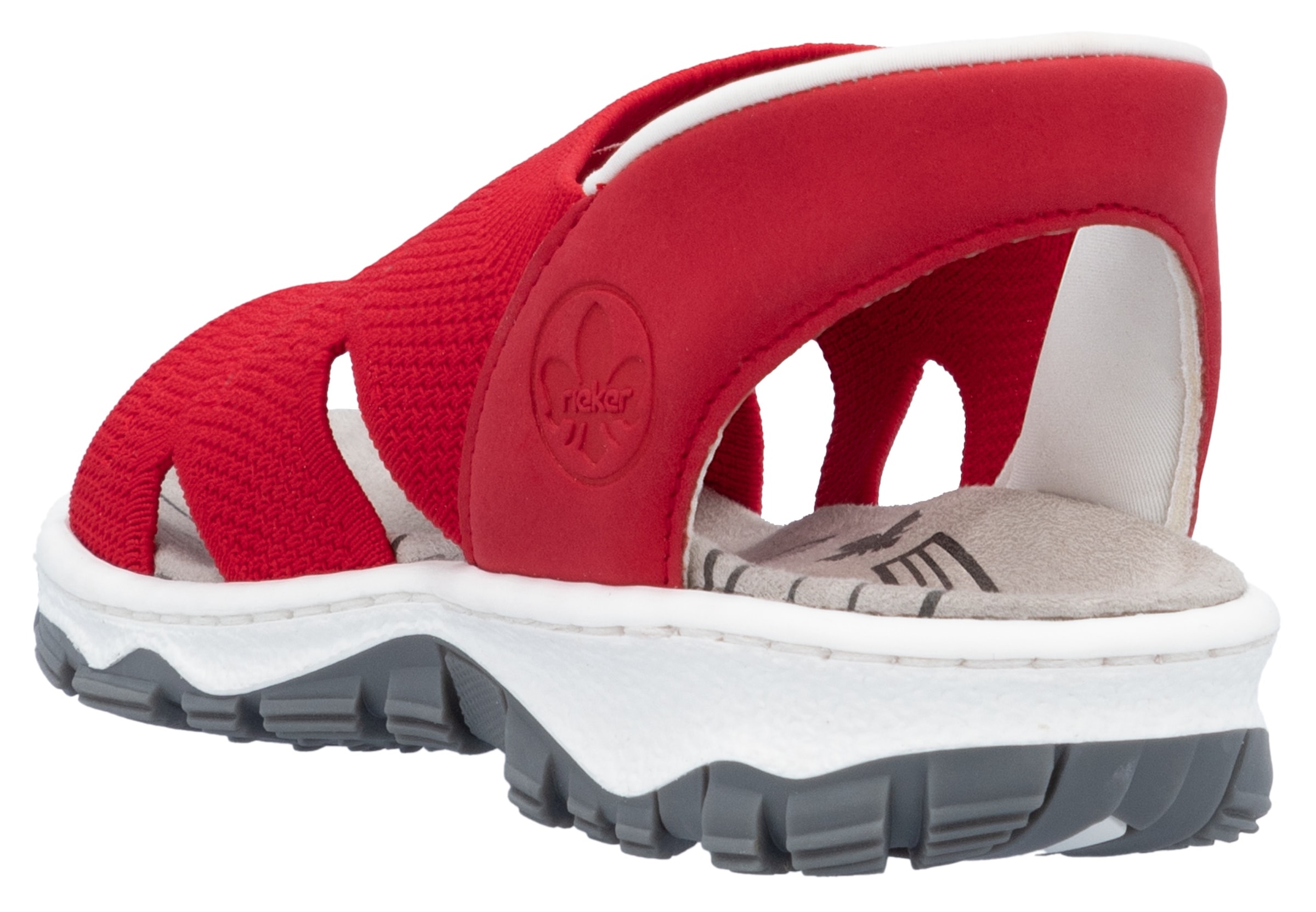 Rieker Sandale, Trekkingsandale, Outdoorsandale, Sommerschuh mit Elastik-Einschlupf