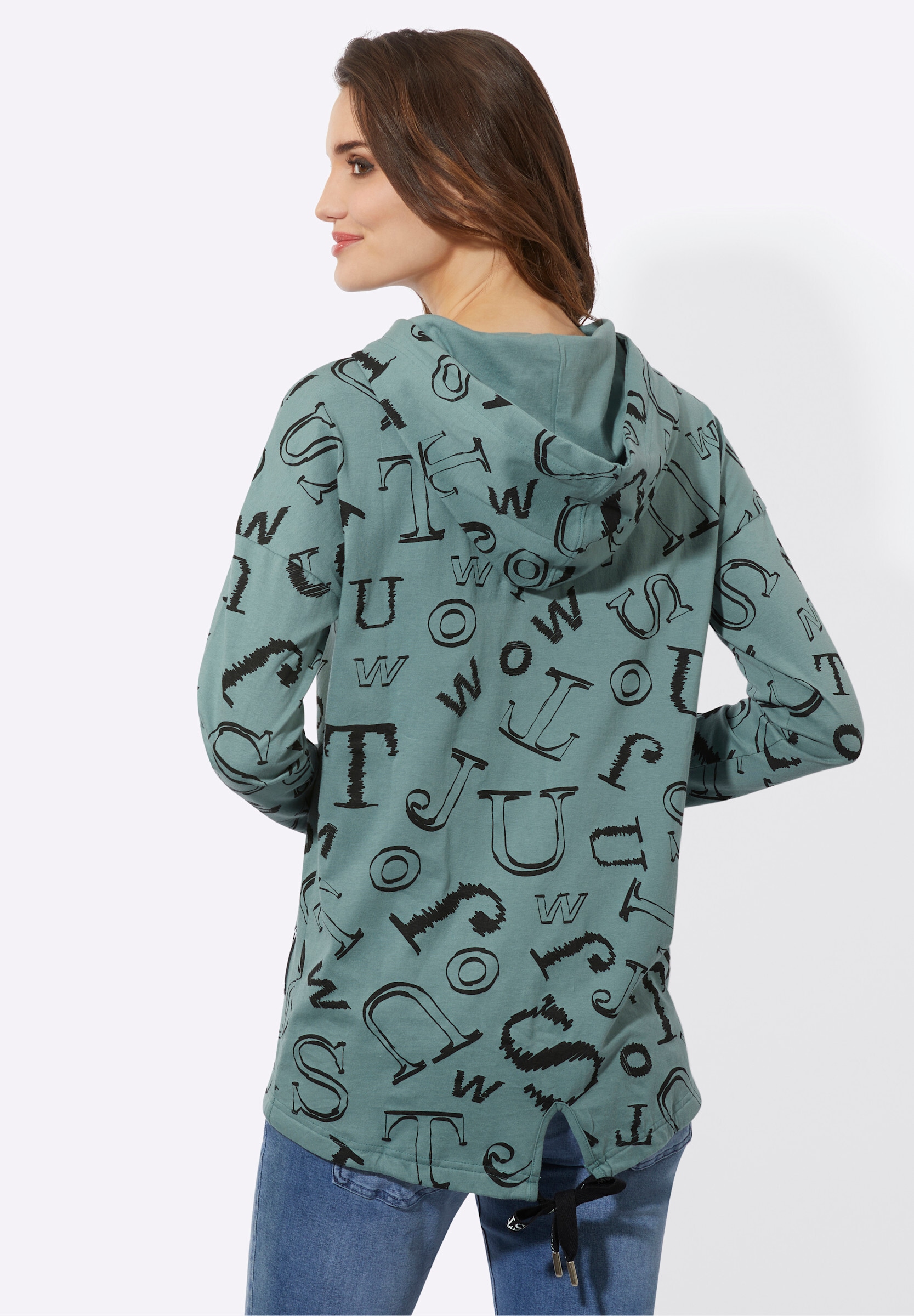 Witt Longshirt »Longshirt Longshirt im Lettering-Dessin«