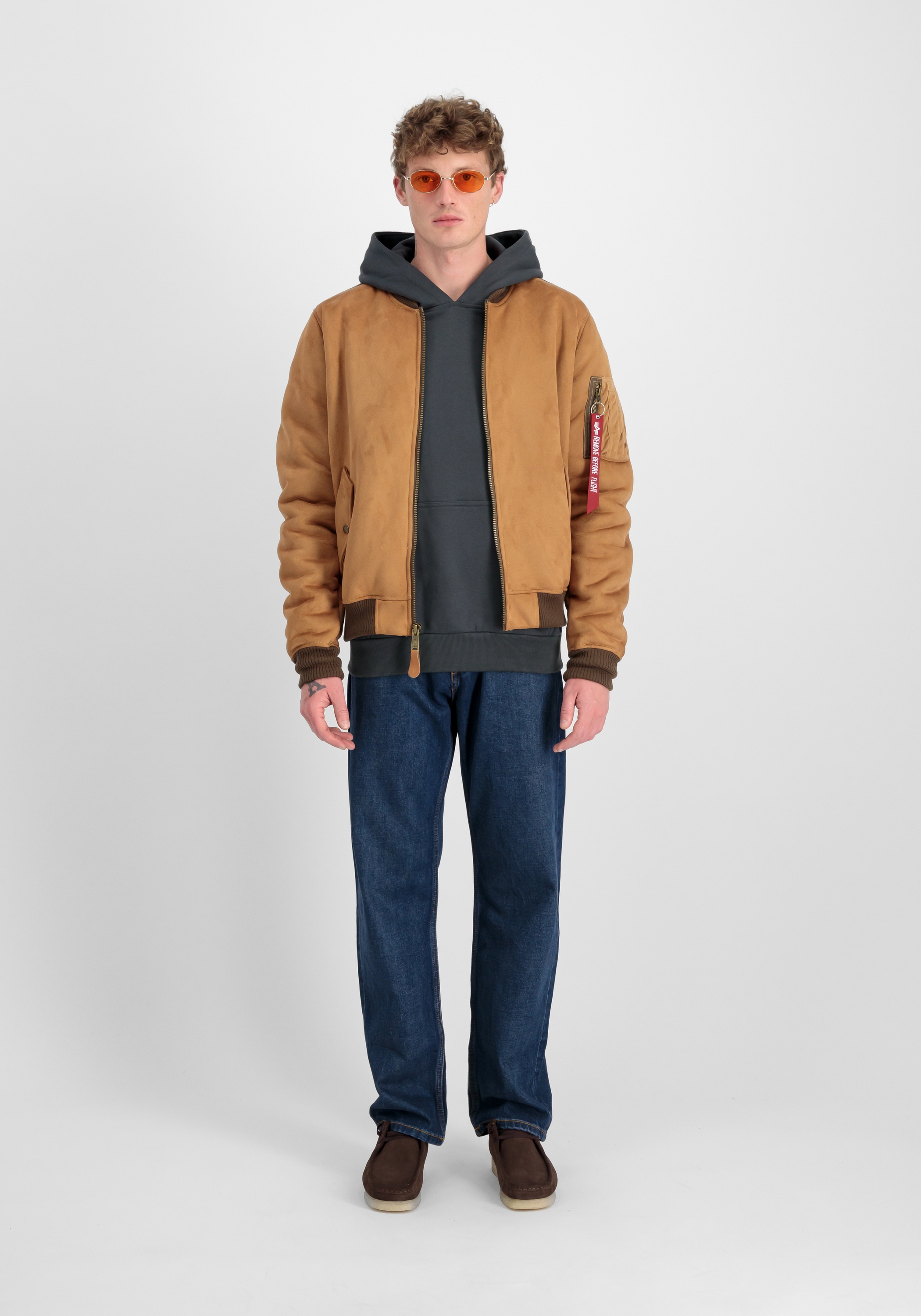 Alpha Industries Bomberjacke »Alpha Industries Men - Bomber Jackets MA-1 Faux Suede«