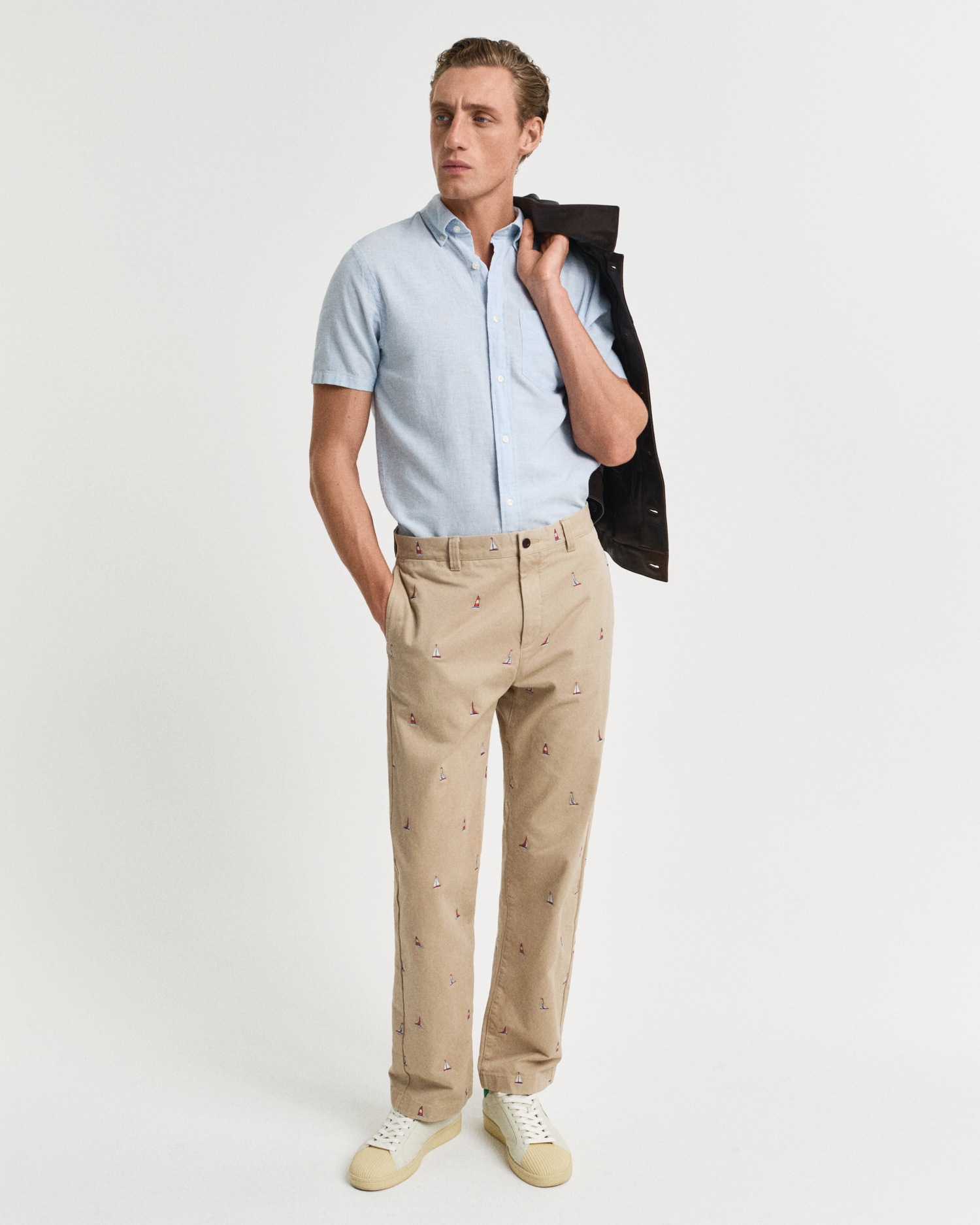 Gant Kurzarmhemd »REG COTTON LINEN SS SHIRT«