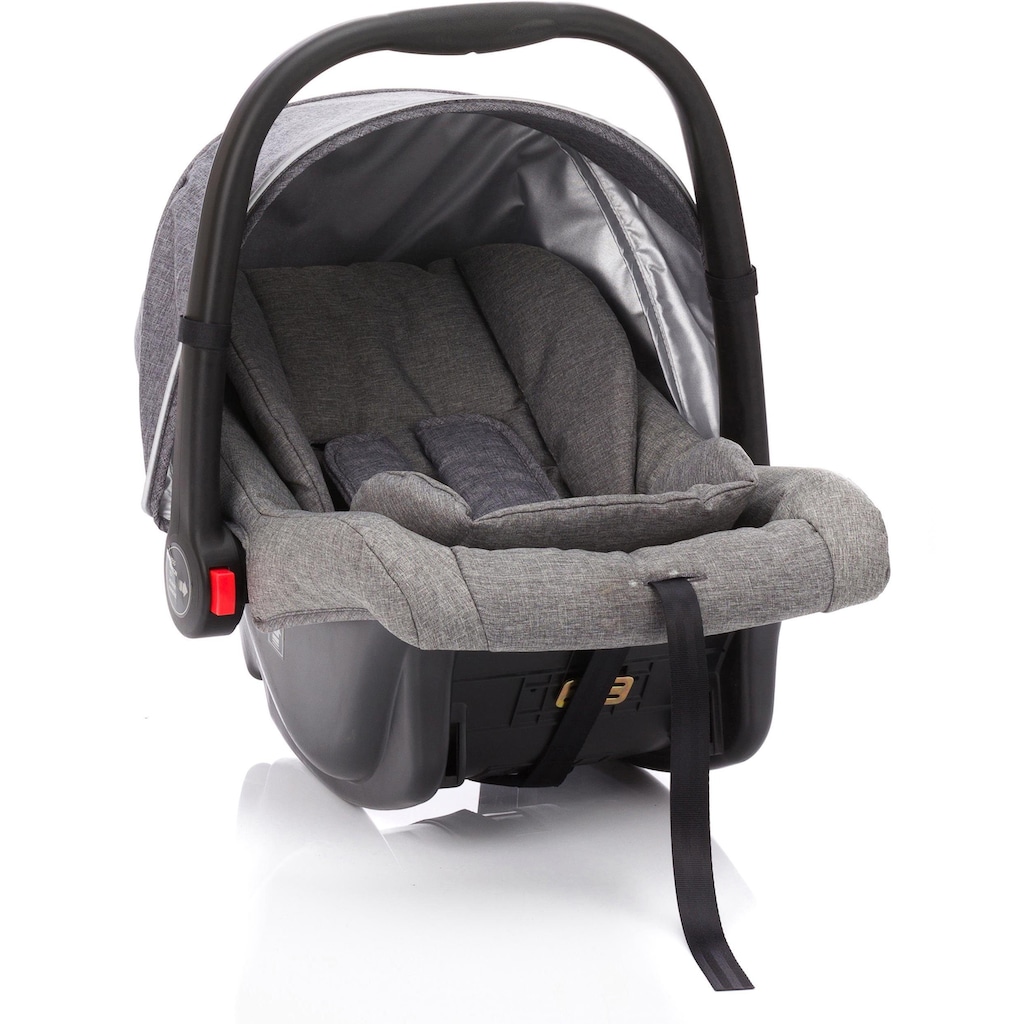 Fillikid Kombi-Kinderwagen »Panther, hellgrau«, 22 kg, mit Babyschale; Kinderwagen