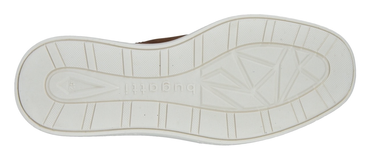 bugatti Slip-On Sneaker, Halbschuh, Freizeitsneaker mit Perforation, elastische Schnürsenkel
