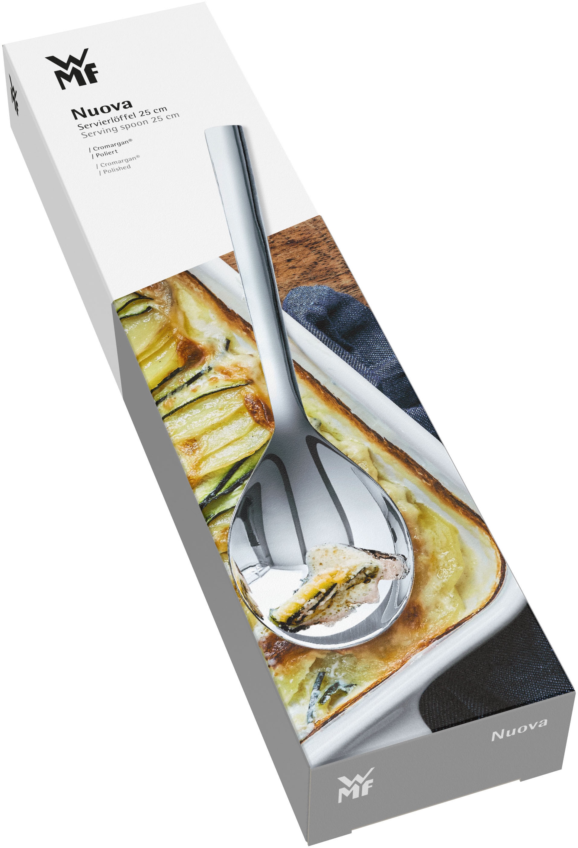 WMF Servierlöffel »Nuova« groß, 25 cm, Cromargan Edelstahl rostfrei 18/10, Geschenkverpackung