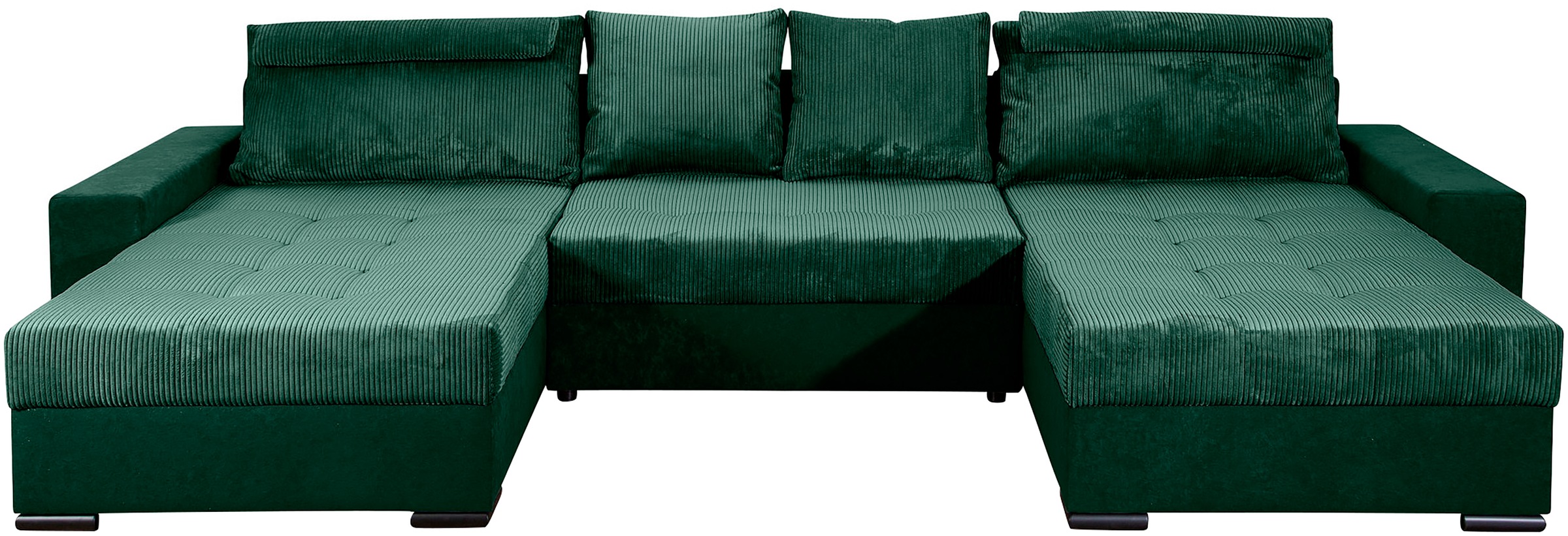 COLLECTION AB Wohnlandschaft »XXXL-Josy Relax U-Form Breite 352 cm, mit 2 gleich großen Recamieren«, inkl. Bettfunktion, Bettkasten, mit 4 Rückenkissen in zwei Größen