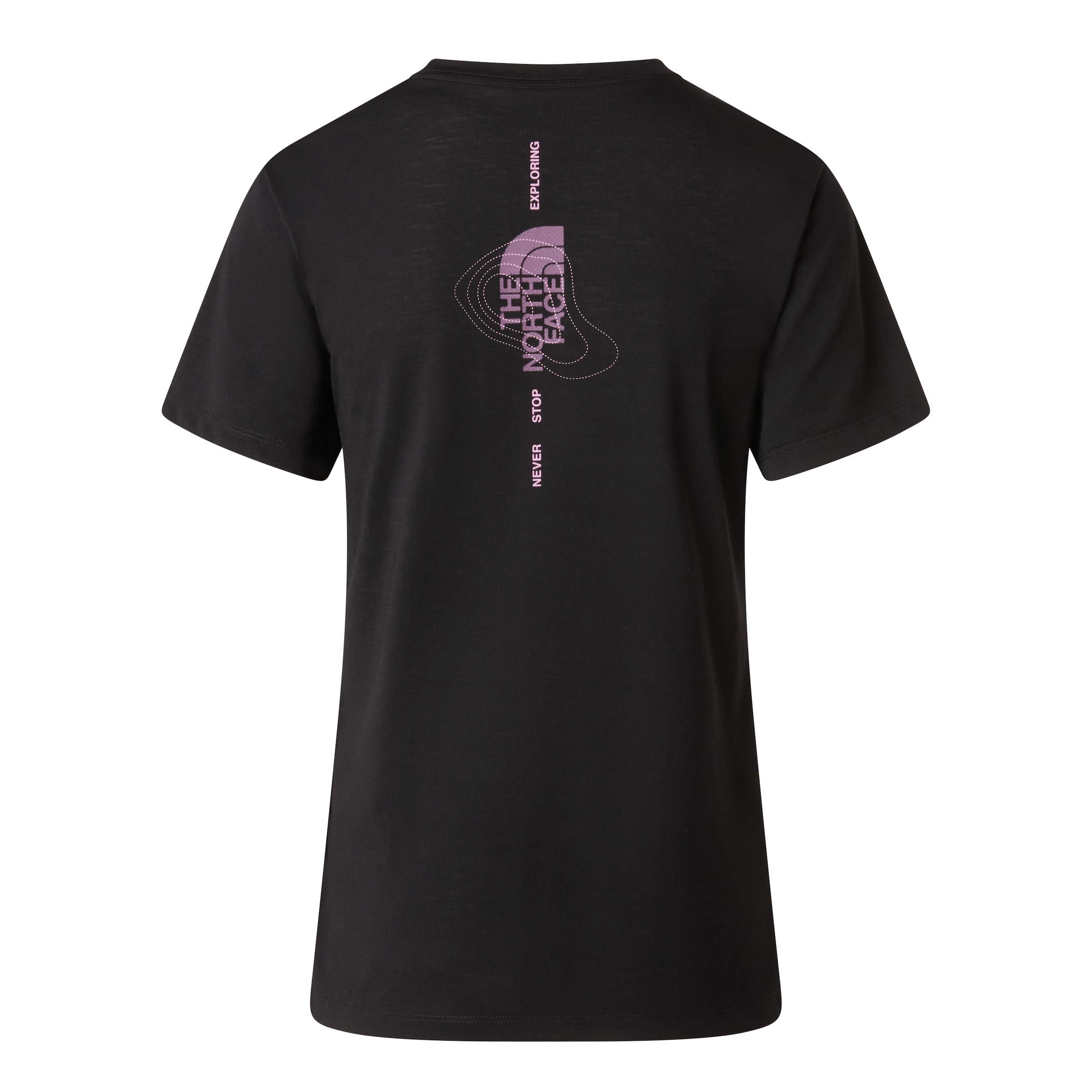 The North Face T-Shirt »W BITMAP LOGO SHORT SLEEVES TEE-GRAPHIC« sportlicher Stil, Kurzarm, für Sportmode und Outdoormode