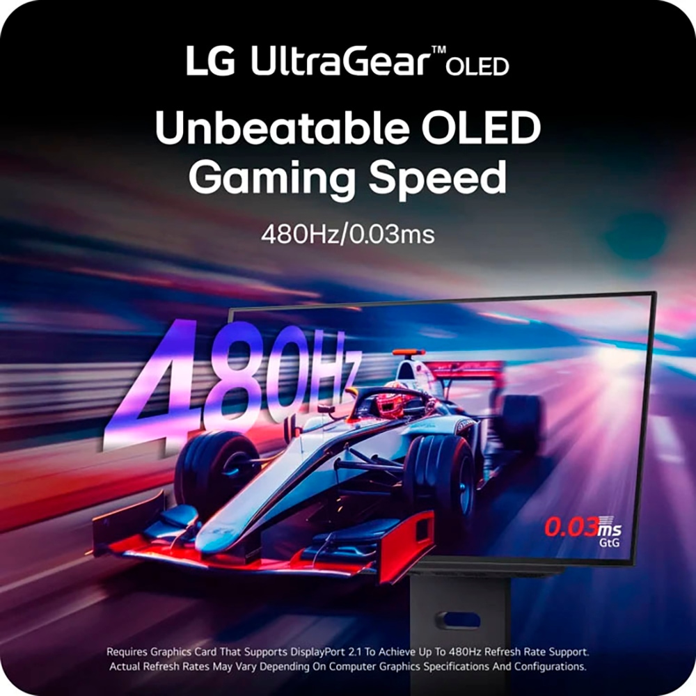 LG OLED-Monitor »27GX790A«, 67 cm/27 Zoll, 2560 x 1440 px, QHD, 0,03 ms Reaktionszeit, 480 Hz