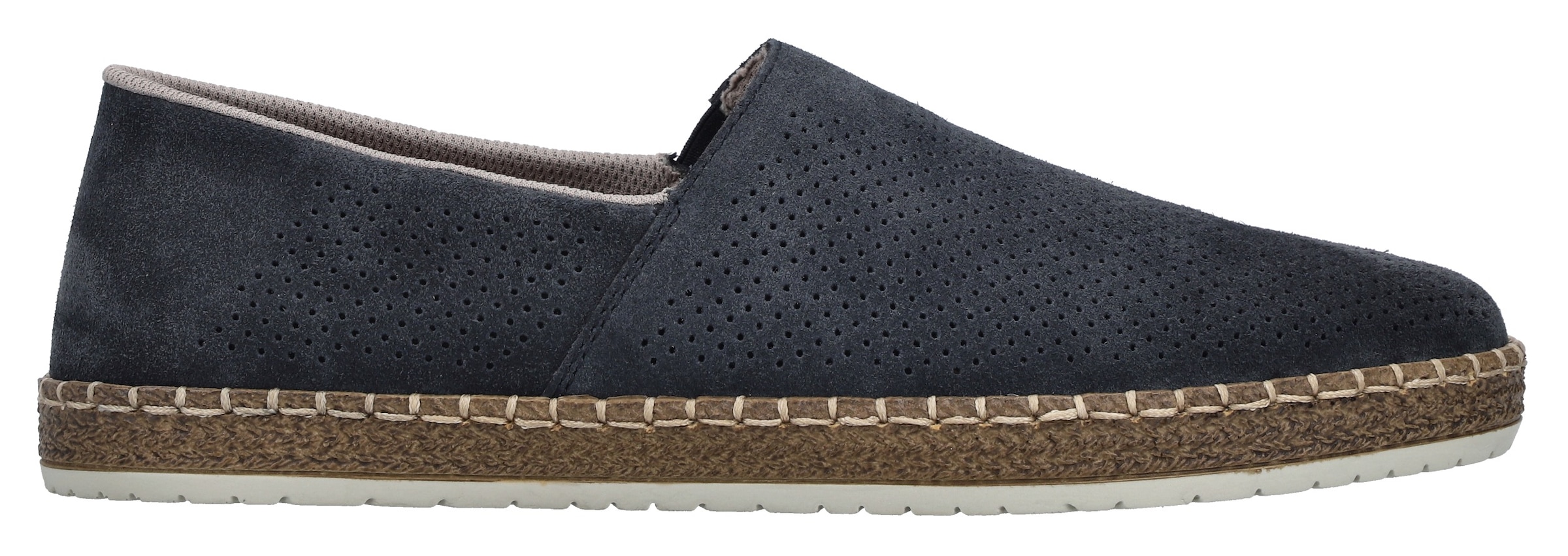 Rieker Slipper  , Schlupfschuh, Casual-Slipper, Mokassin mit Perforation