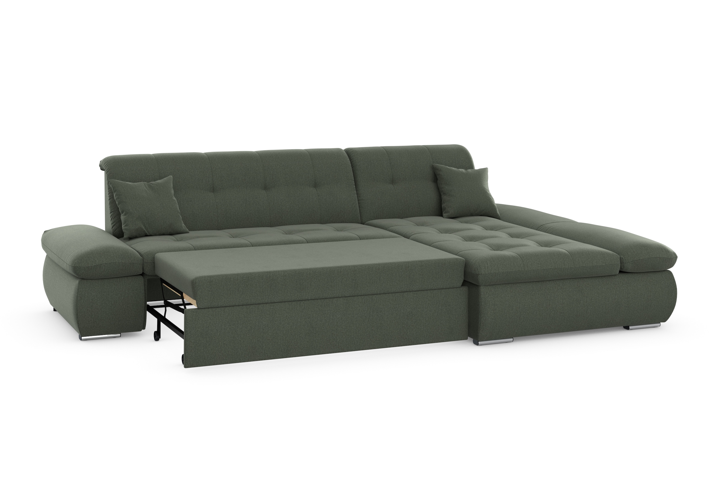 DOMO collection Ecksofa »Moric B/T/H 300/172/80 cm, auch in Cord, L-Form«, XXL-Format, wahlweise auch mit Bettfunktion und Armverstellung