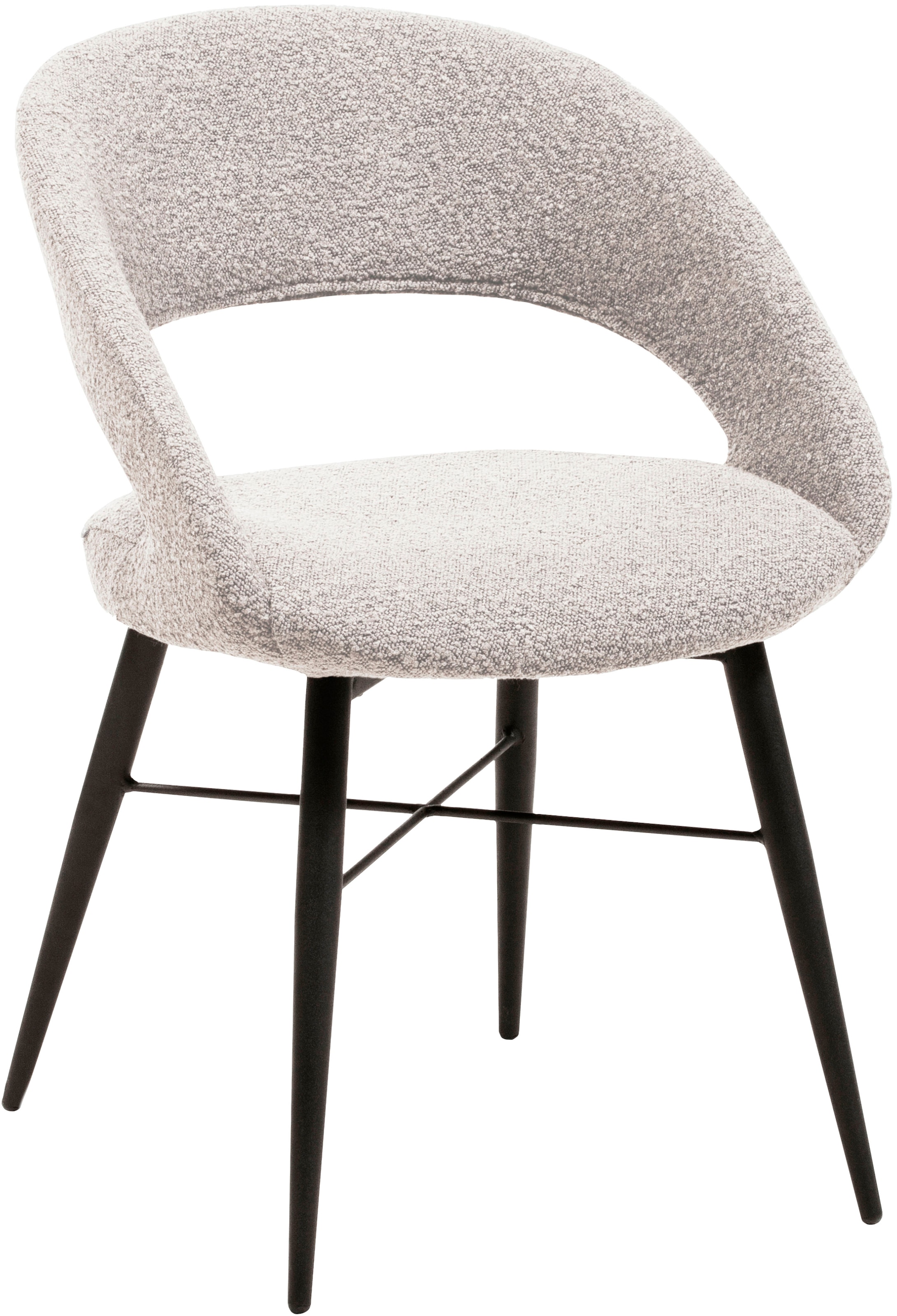 OMG Design Esszimmerstuhl »Marley« (Set) 1 Stk.mit modernem Cut-Out, Bouclé Bezug