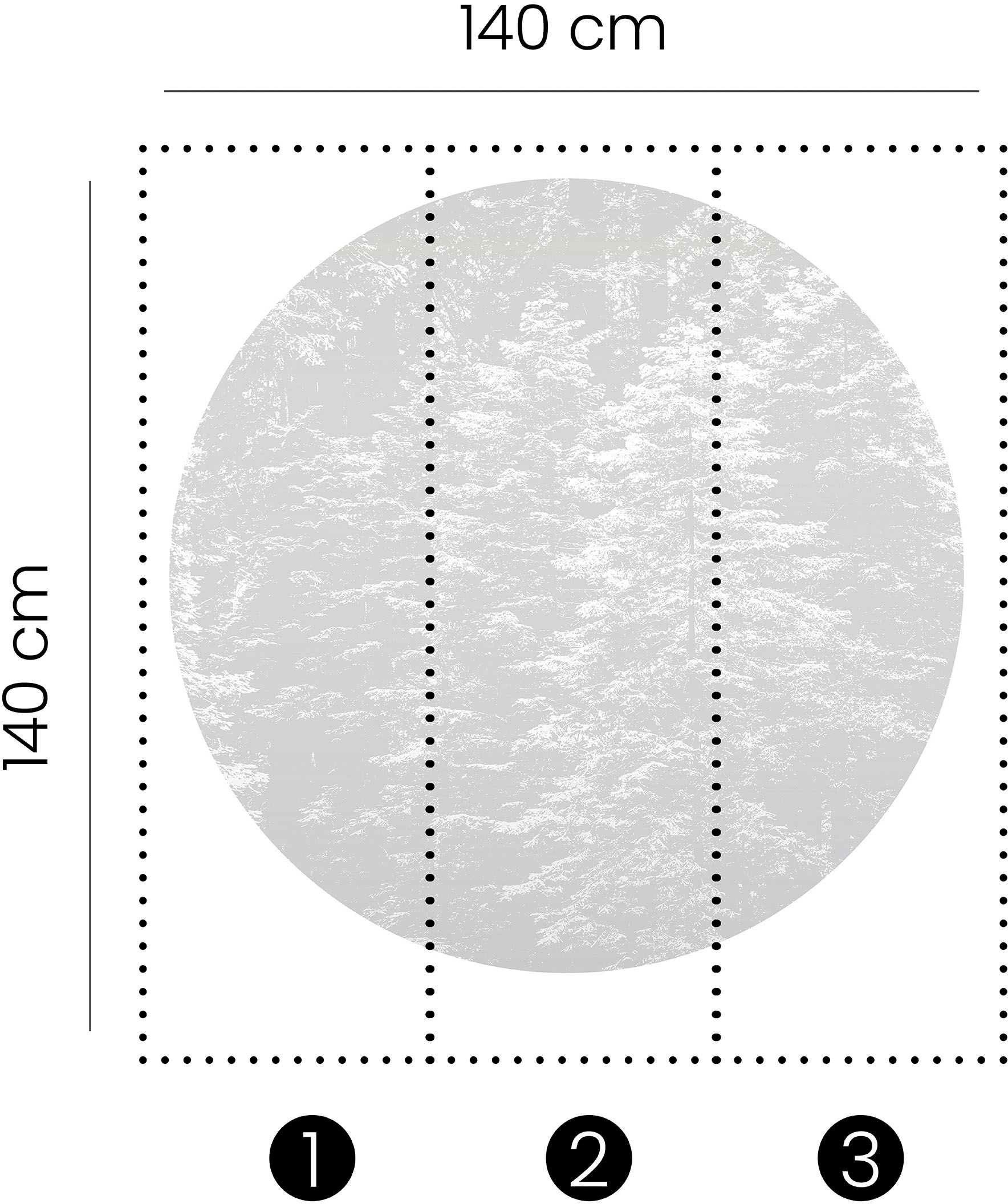 Fashion for walls Fototapete »Hazy Pines« floral | gepflegt glatt Phthalate frei