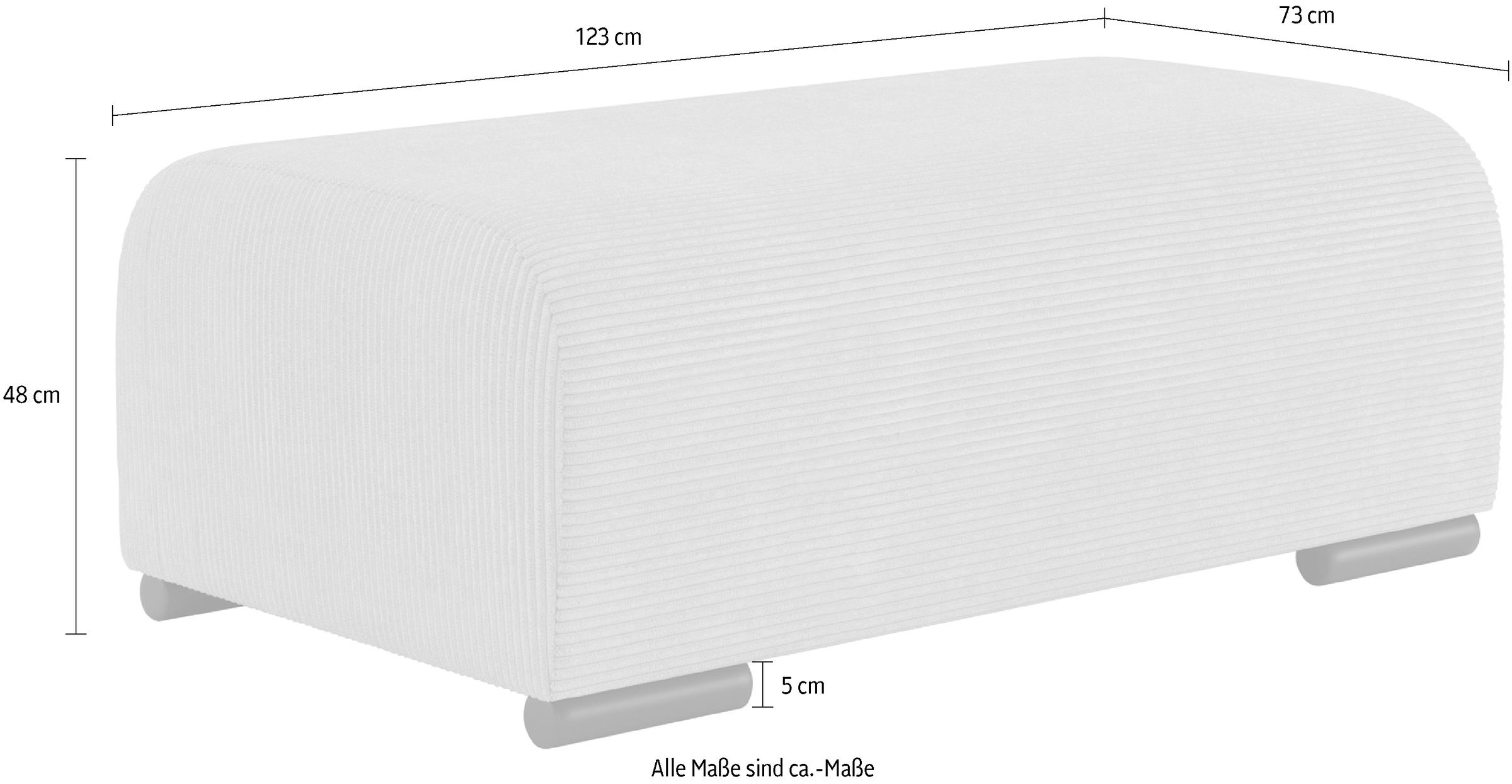 Mr. Couch Hockerbank »Sundance«, Mit DuraSpring-Taschenfederkern bis 140 kg belastbar