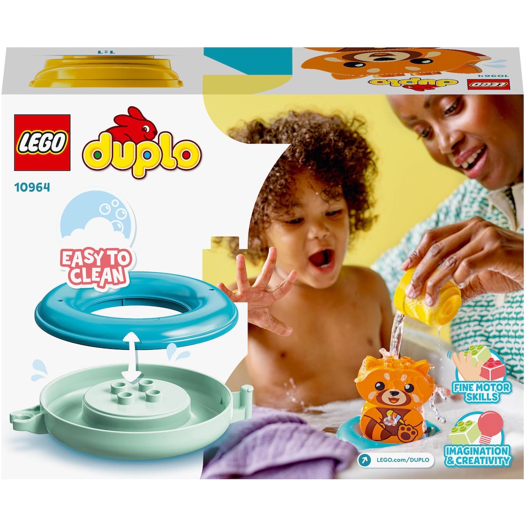 LEGO® Konstruktionsspielsteine »Badewannenspaß: Schwimmender Panda (10964), LEGO® DUPLO«, (5 St.)