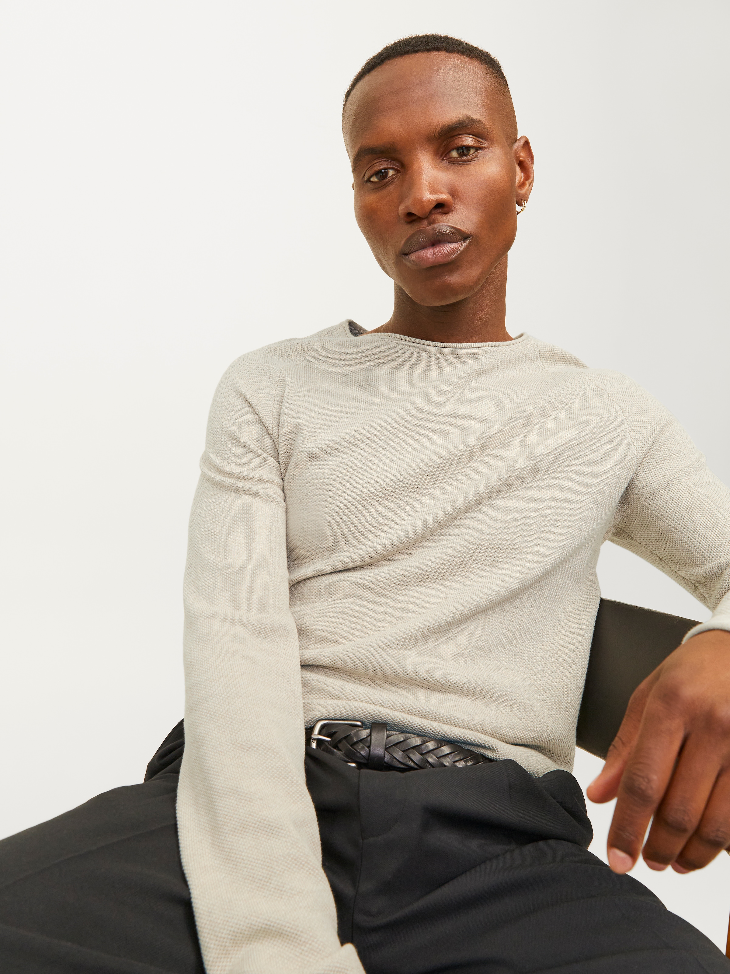 Jack & Jones Rundhalspullover »JJEHILL KNIT CREW NECK NOOS« Baumwolle, regular fit