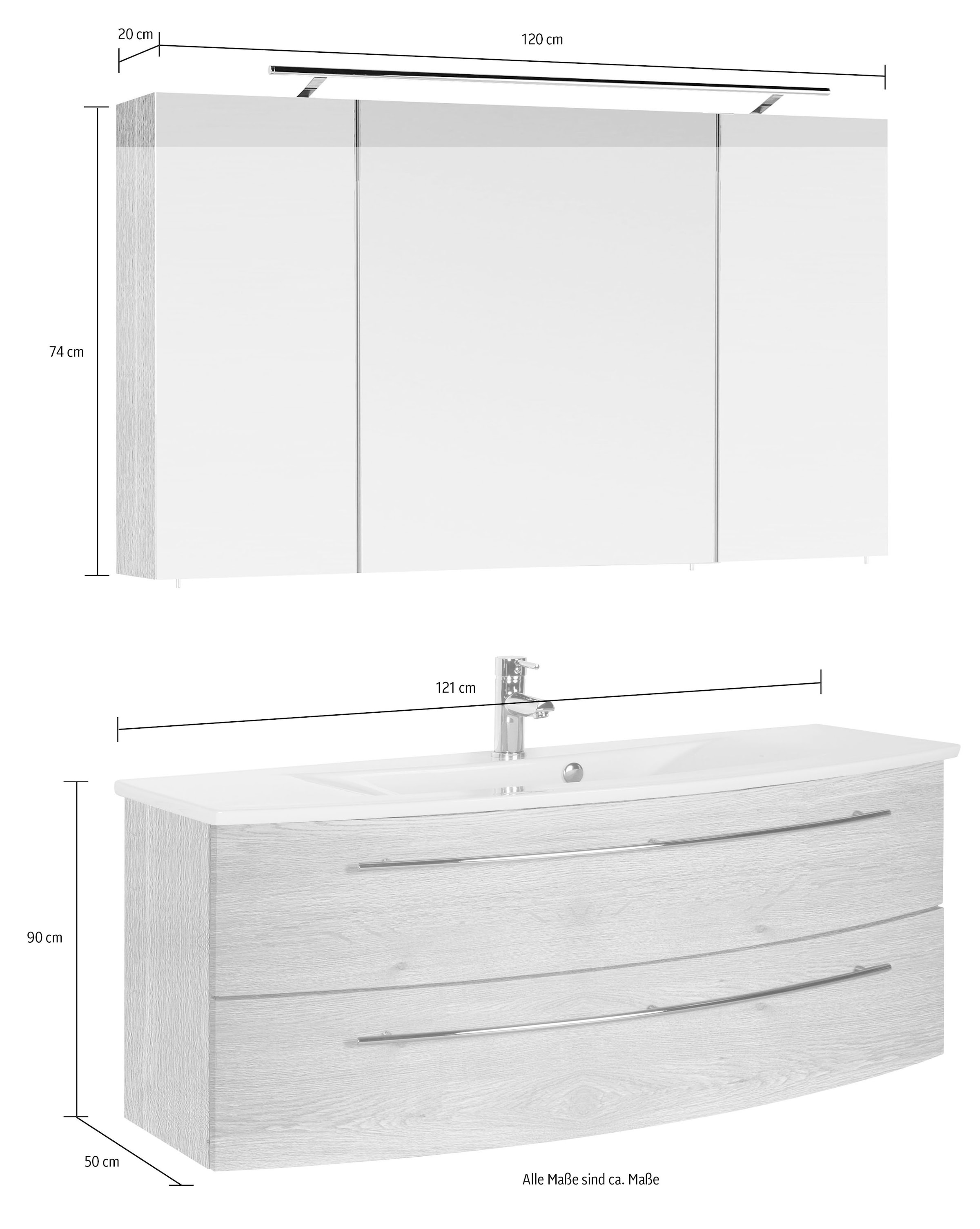 MARLIN Badmöbel-Set »3040«, (2 St.), Breite 120 cm