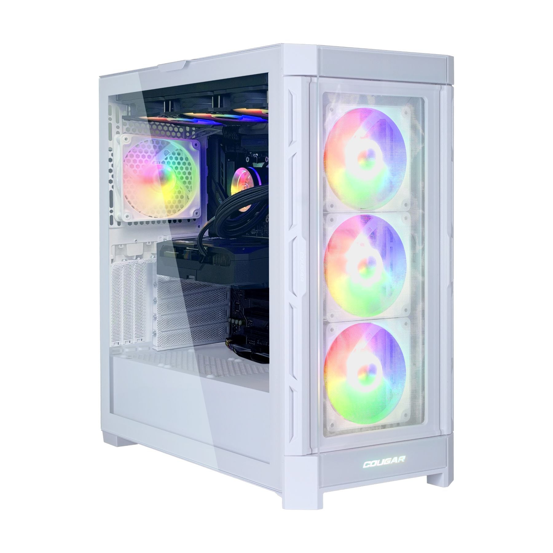 Cougar Gaming-PC »DUOFACE PRO WT 7954 AMD Ryzen 7 9700X 32GB DDR5 1TB SSD RX 9070 XT« Windows 11, DDR5 RAM, Wasserkühlung