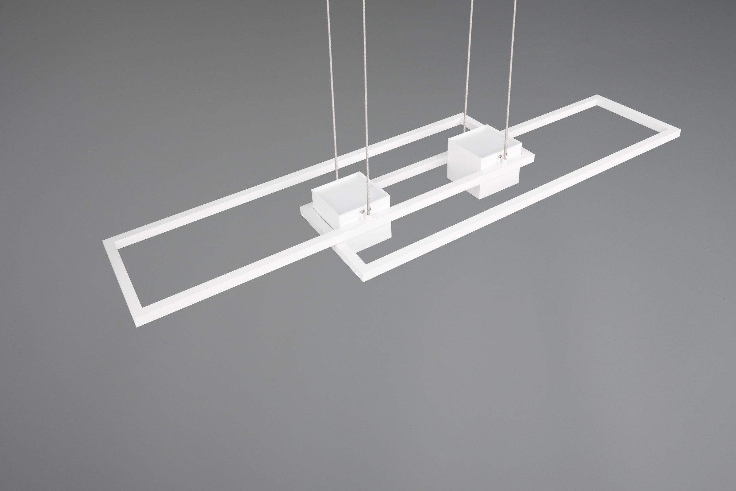 TRIO Leuchten LED Pendelleuchte »ALBANY, LED Hängelampe Wohnzimmer mit Fernbedienung, dimmbar, CCT« LED-Board 1 Stk. warmweiß - kaltweiß Lichtfarbe einstellbar, Memoryfunktion, Nachtlicht, up-and-down Licht
