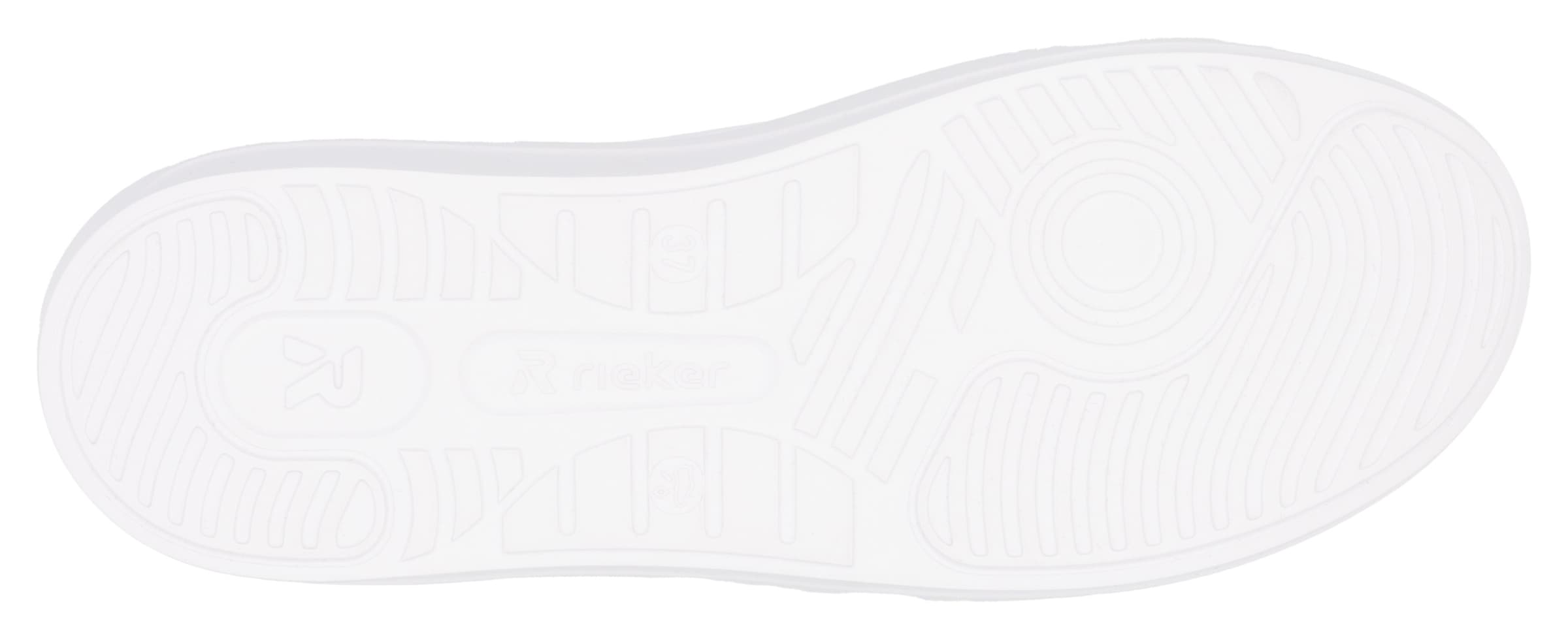 RIEKER Sport Plateausneaker, mit stylischen Metallic-Details, Freizeitschuh, Halbschuh, Schnürschuh