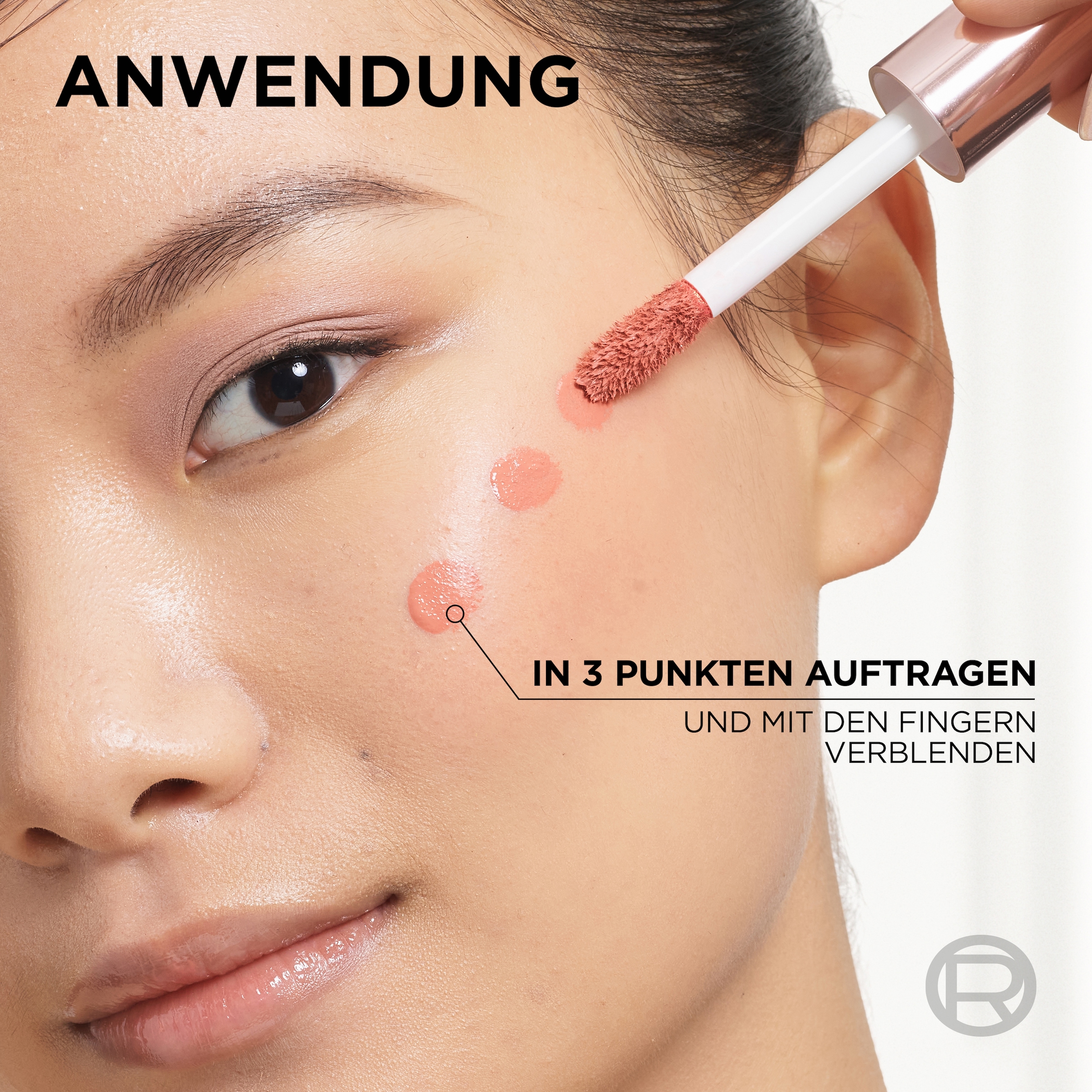 L'ORÉAL PARIS Rouge »LUMI LE LIQUID BLUSH GLOWY« schimmernde, intensive Farbe