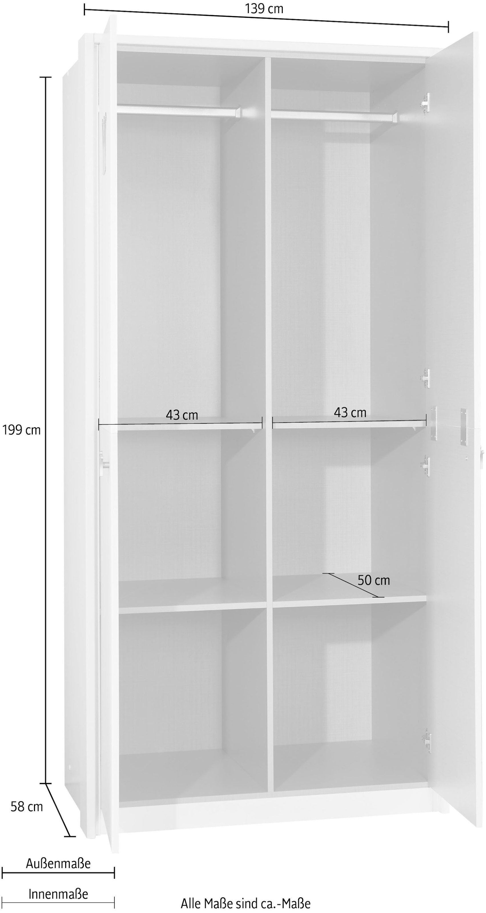 Wimex Drehtürenschrank »Cindy2«