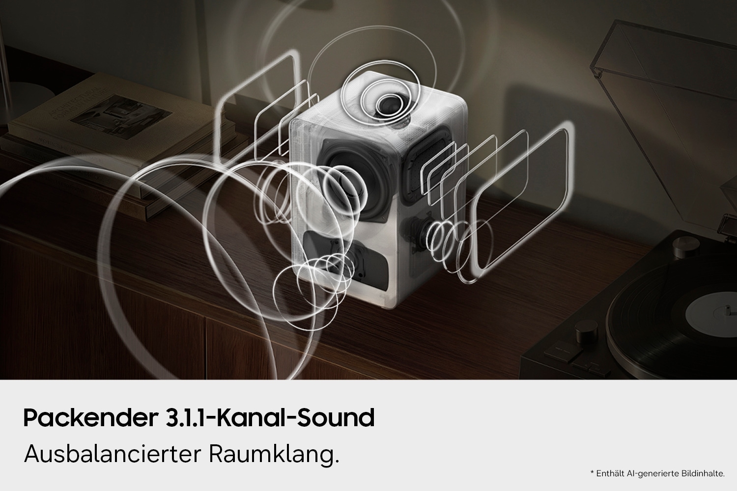 Samsung Bluetooth-Lautsprecher »Music Studio 7 LS71H« 3.1.1 (Bluetooth | WLAN (WiFi) App-Steuerung | Chromecast | Dolby Digital | Hi-Res | Nacht Modus | Sprachsteuerung )