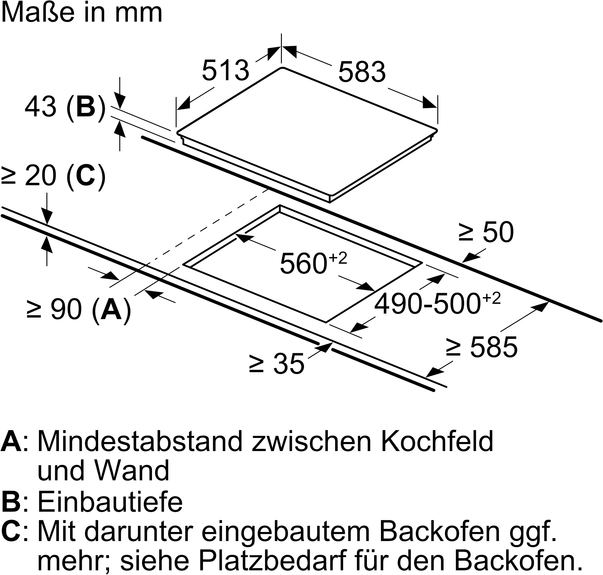 BOSCH Elektro-Herd-Set »HND211VB1«, mit Teleskopauszug nachrüstbar, 3D Heißluft