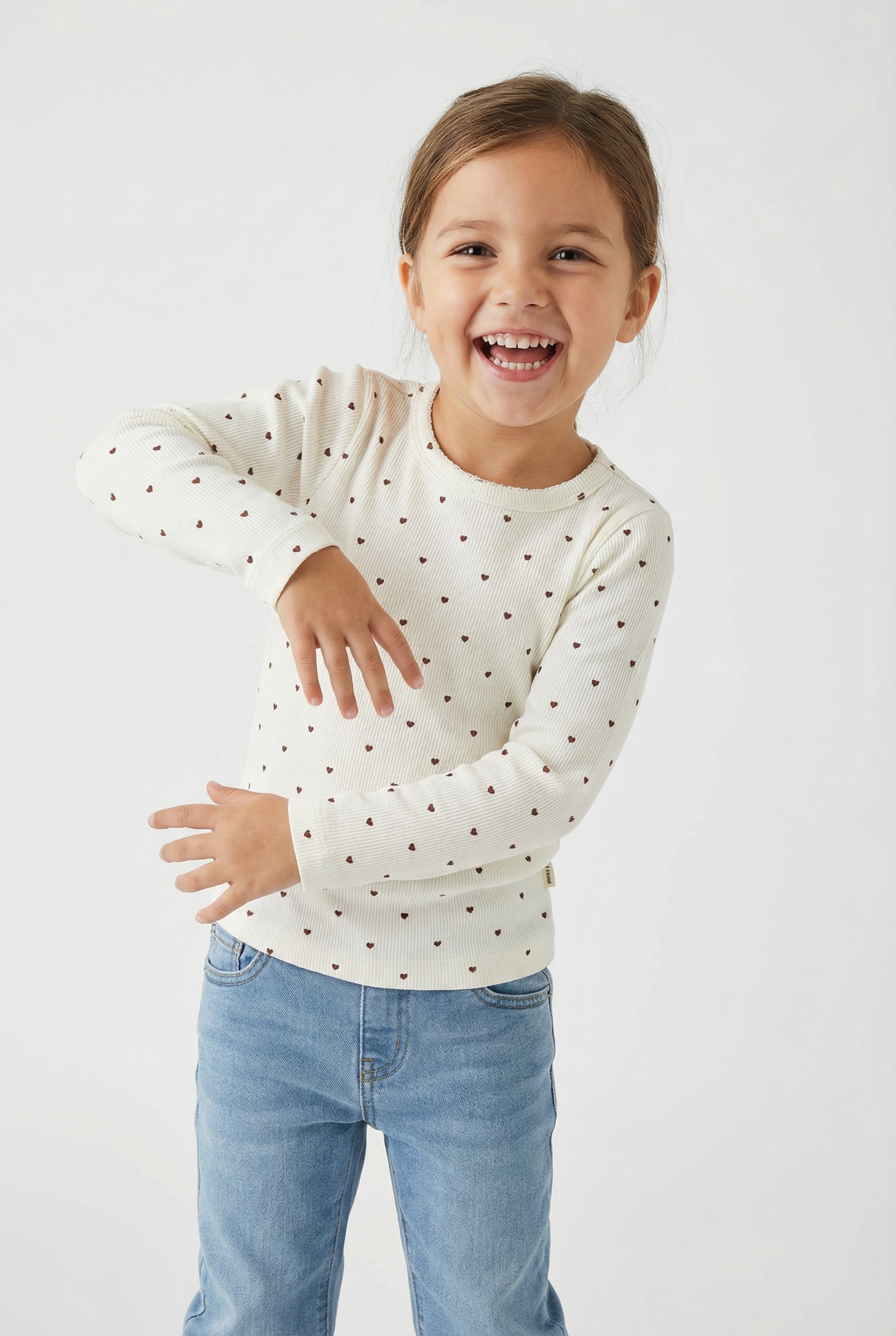 Lil' Atelier Langarmshirt »NMFGAGO LS SLIM TOP LIL NOOS« weiche Jersey Rippqualität