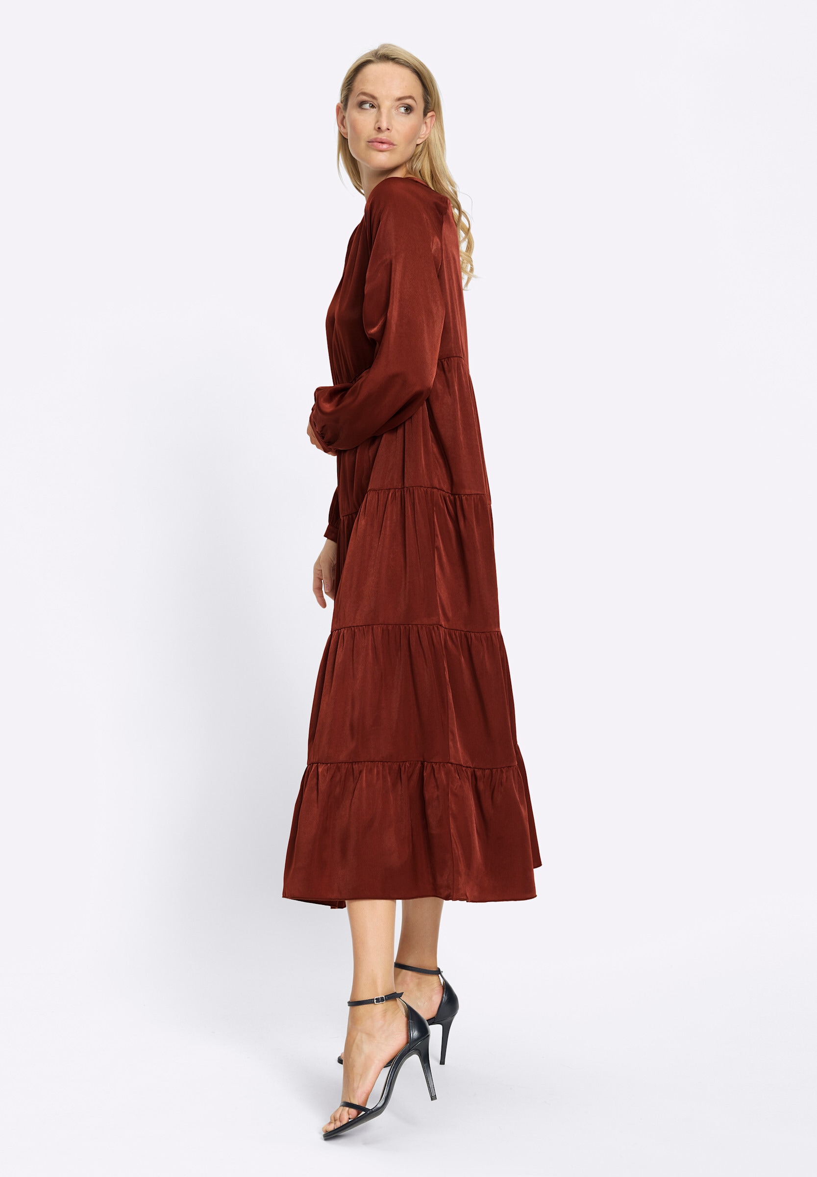 heine Maxikleid »Kleid Webkleid im weichen Viskose-Mix« Ohne Taschen