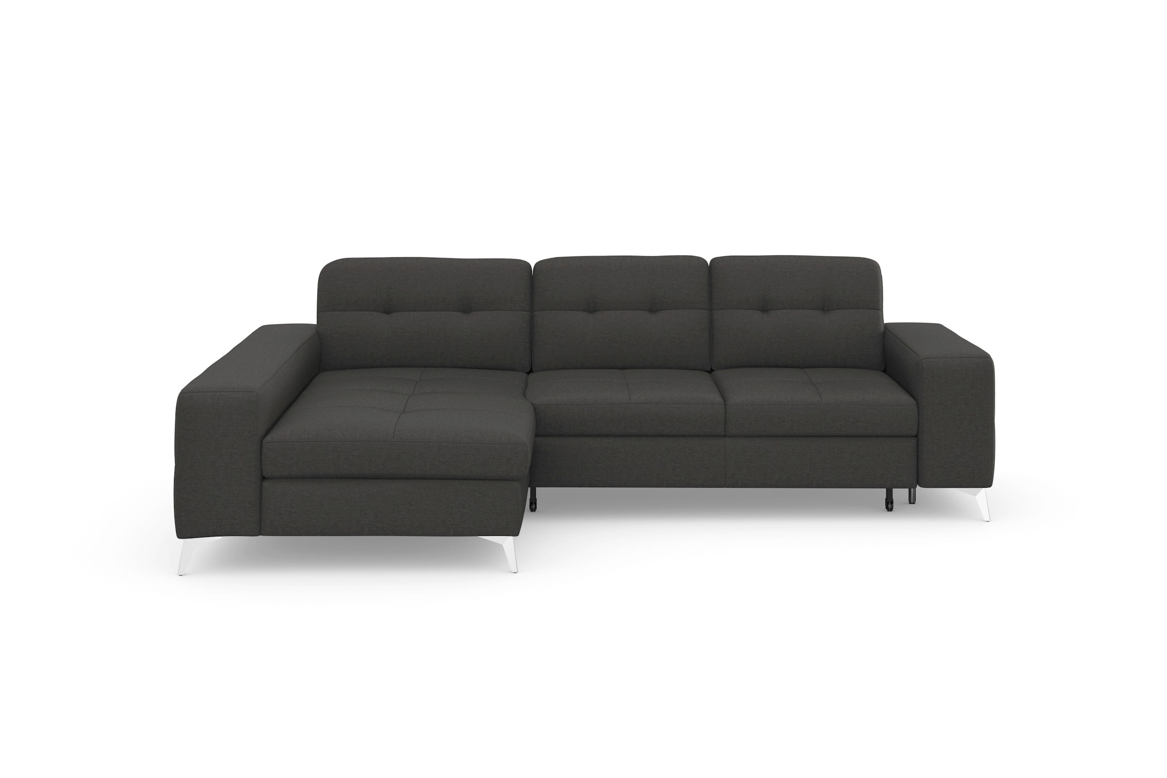 sit&more Ecksofa »Baviene L-Form« inklusive Sitztiefenverstellung und Federkern, wahlweise Bettfunktion