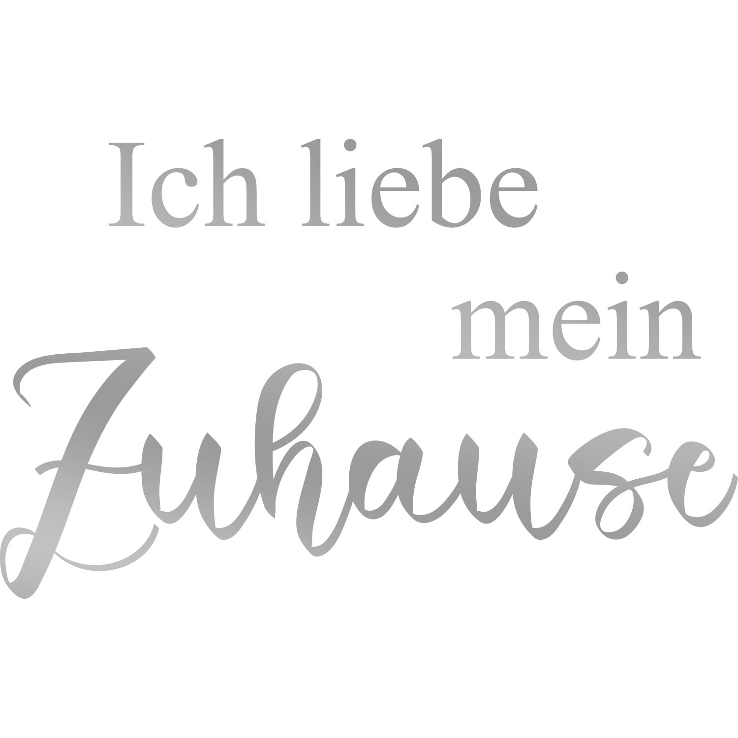 my home Wandtattoo »Ich liebe mein Zuhause«, (1 St.), Wandaufkleber, selbstklebend, rückstandslos abziehbar