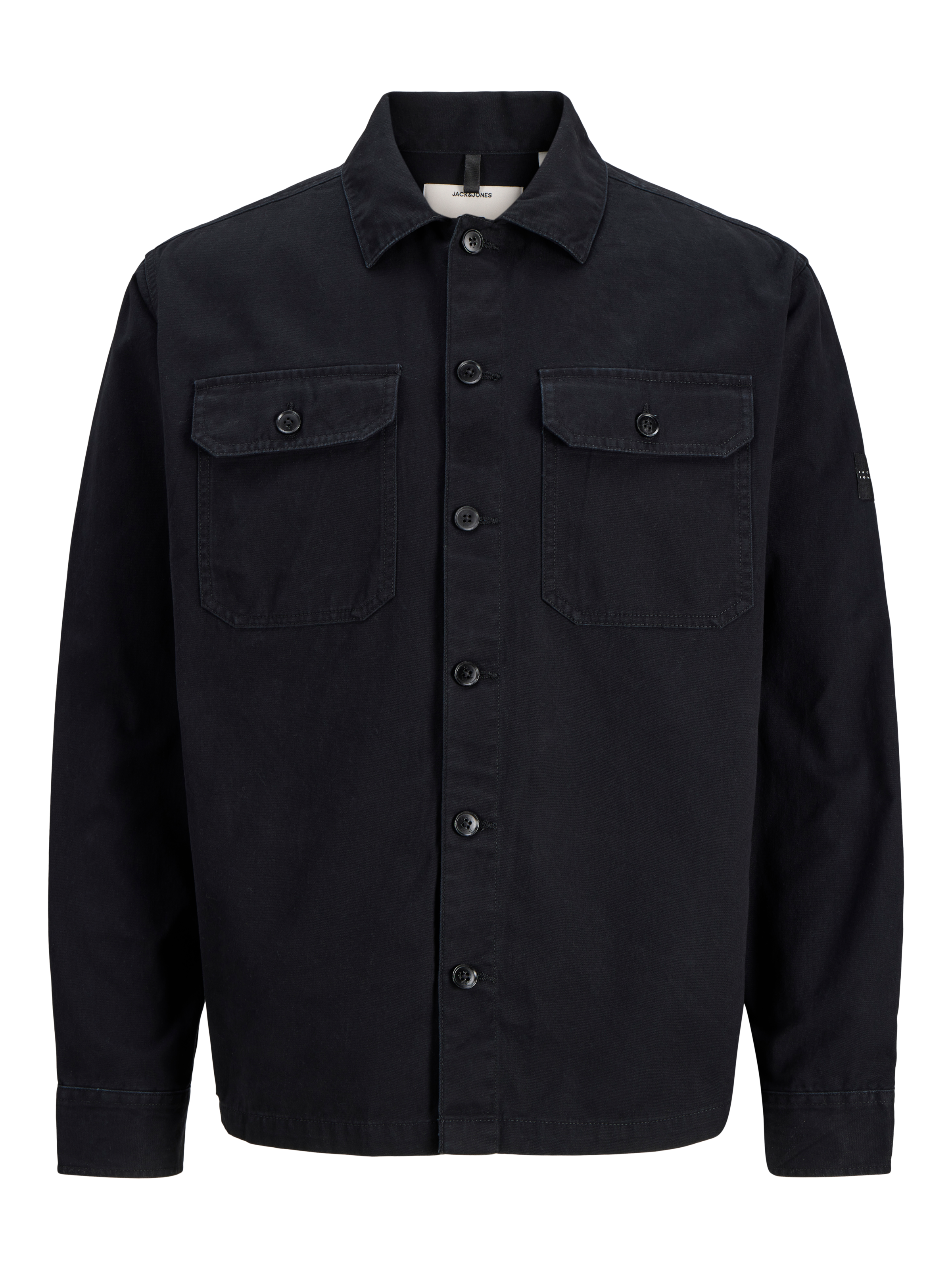 Jack & Jones Langarmhemd »JCOFUSION CLASSIC BADGE OVERSHIRT LN« Overshirt aus Baumwolle, relaxed fit