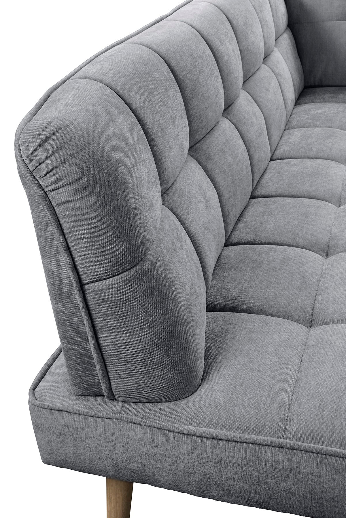 exxpo - sofa fashion Eckbank »Latte« moderne Sitz- und Rückensteppung, bequem und elegant, hoher Holzfuß