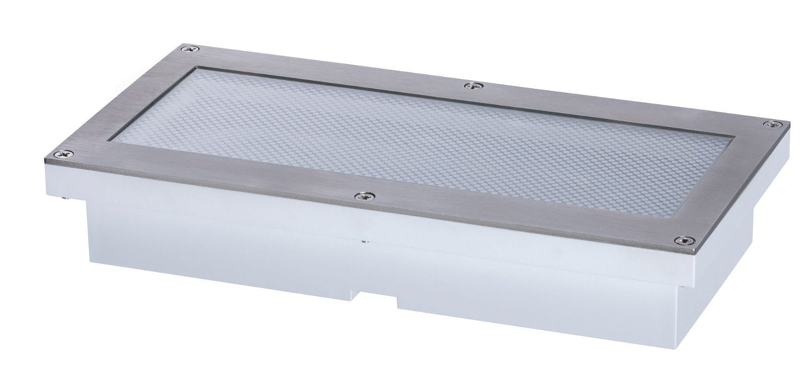 Paulmann LED Einbauleuchte »Brick IP67 200x100mm 3000K 1,6W 50lm 230V Alu, Grau Metall, Edelstahl«, 1 flammig, Bodeneinbauleuchte, Bewegungsmelder