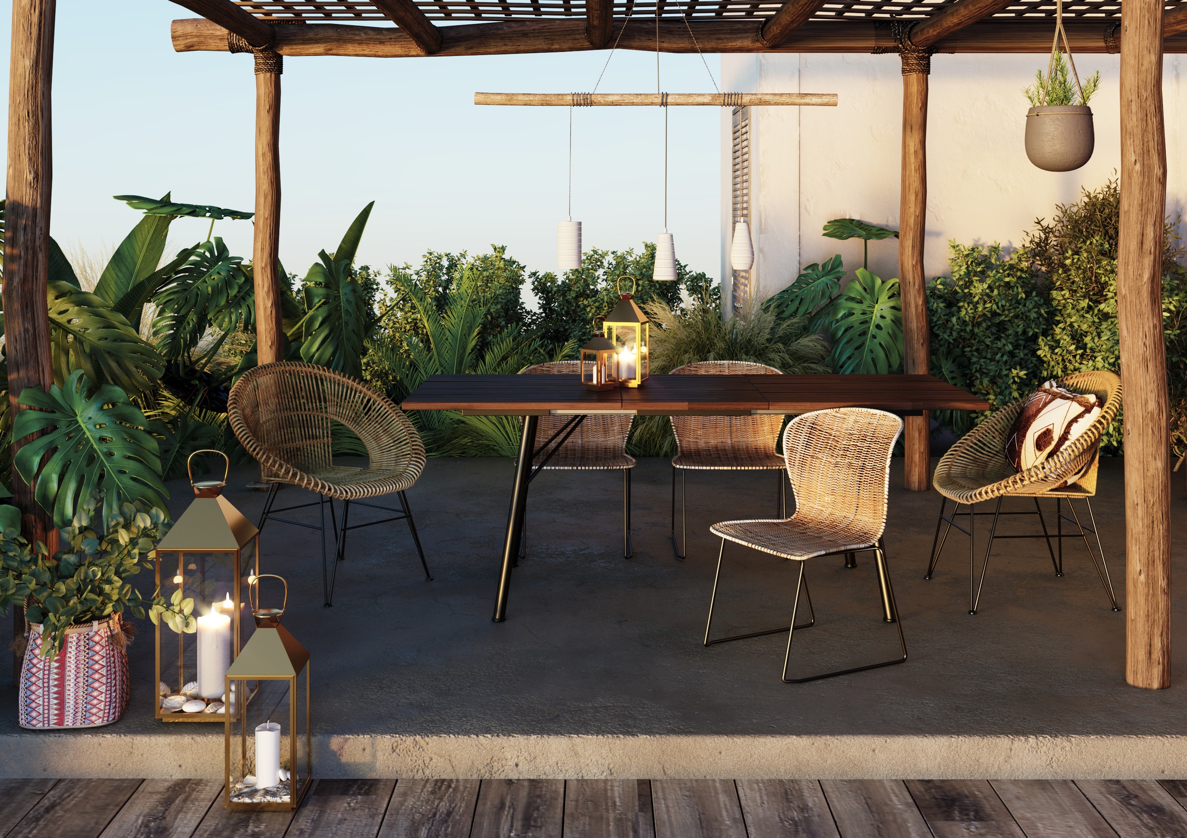 Kare Design Kerzenlaterne »Laterne Giardino« gold- oder silberfarben