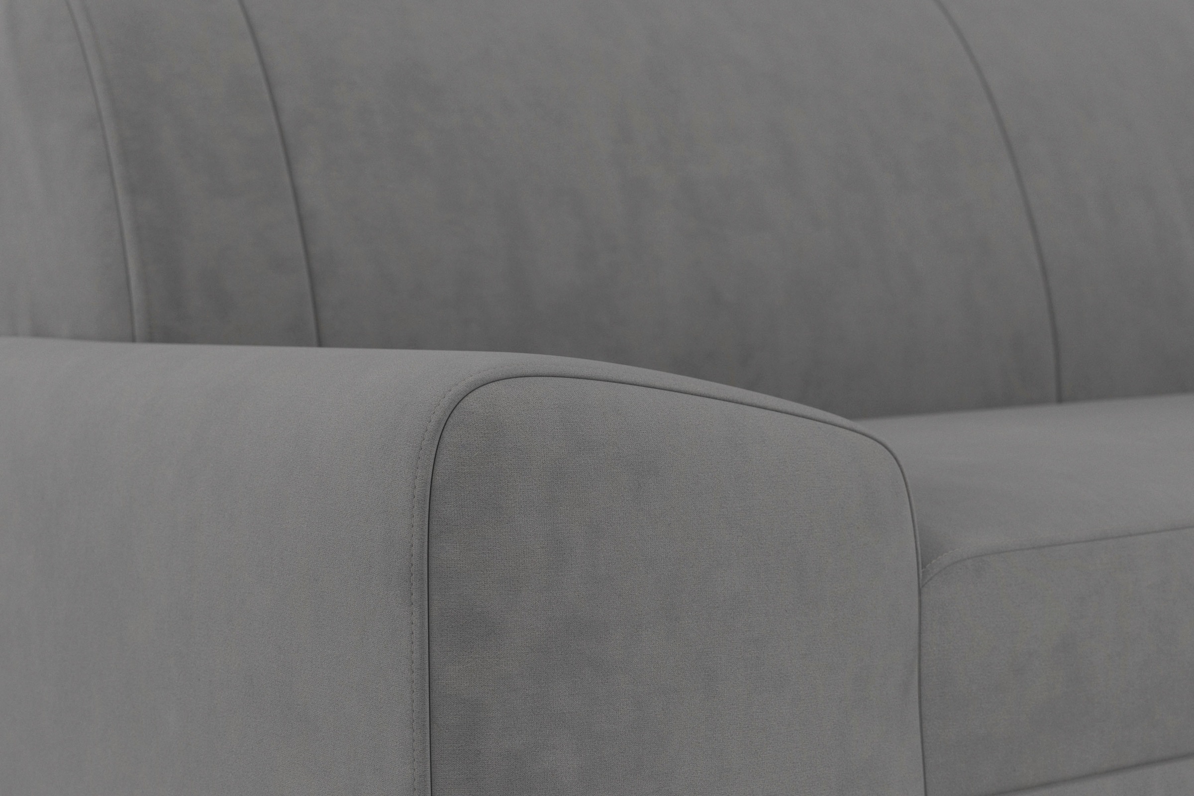 DOMO collection Ecksofa »Anzio in kubischer Formensprache, flache Armlehnen, L-Form«, Wahlweise mit Bettfunktion und Federkern für hohen Sitzkomfort