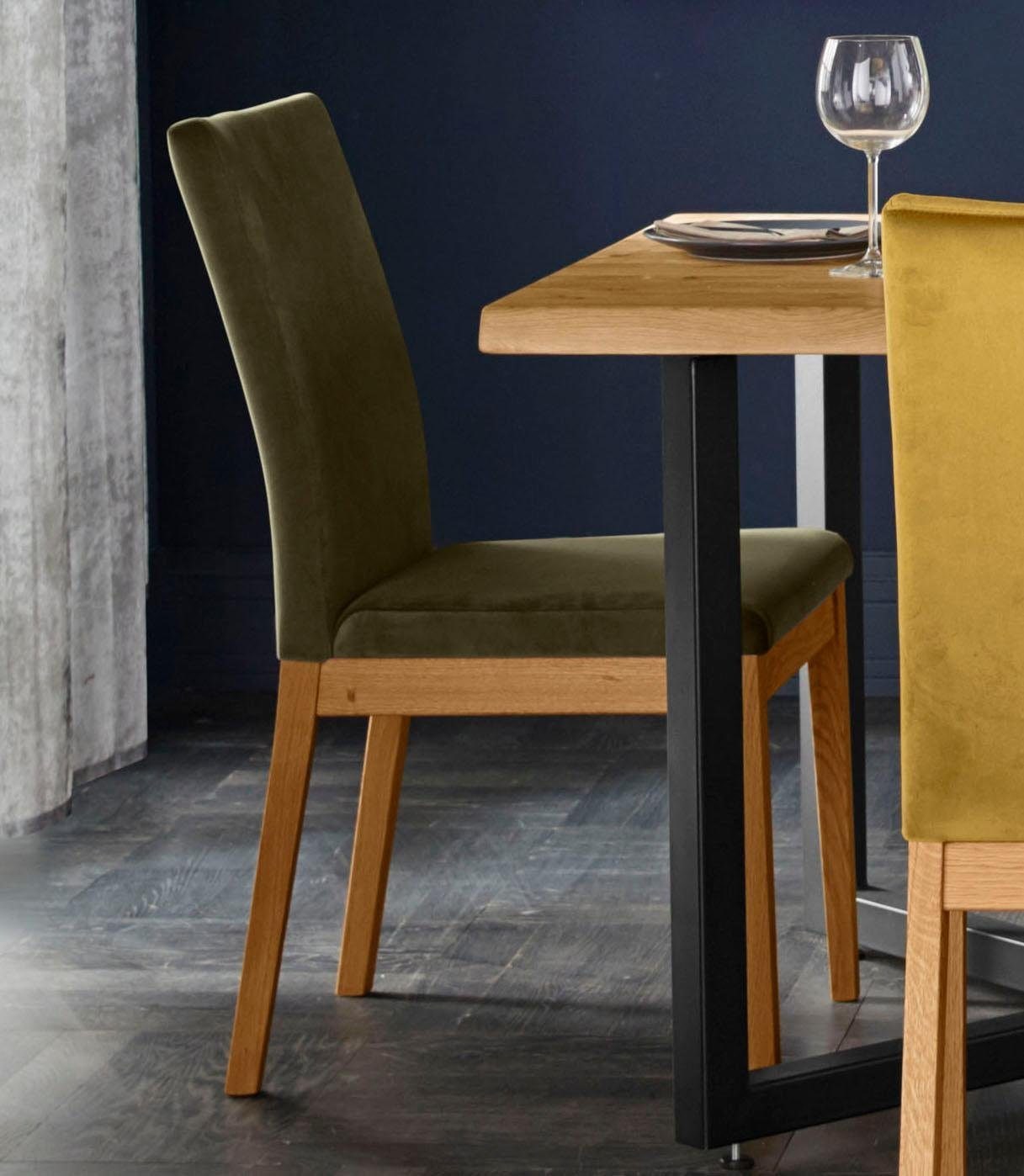 Home affaire Stuhl »Dendres«, (Set), 2 St., Luxus-Microfaser
