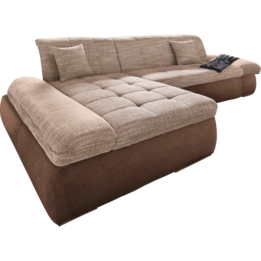 DOMO collection Ecksofa »PB Moric wahlweise mit Bettfunktion + Armteilverstellung, Schlafsofa«