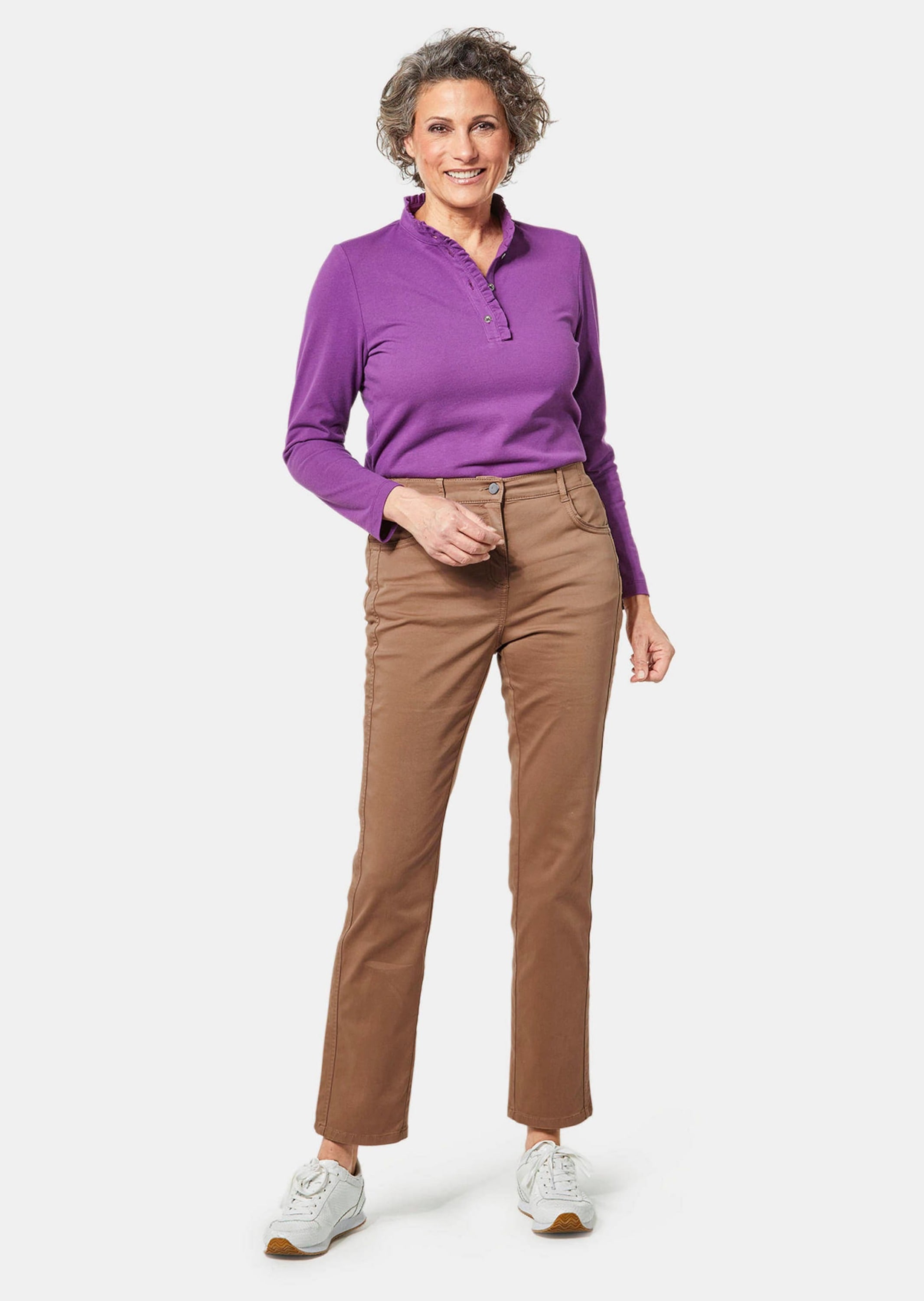 GOLDNER 2-in-1-Hose »Kurzgröße Hose Carla in jeanstypischer Form und trendstarker Farbe«  Ohne