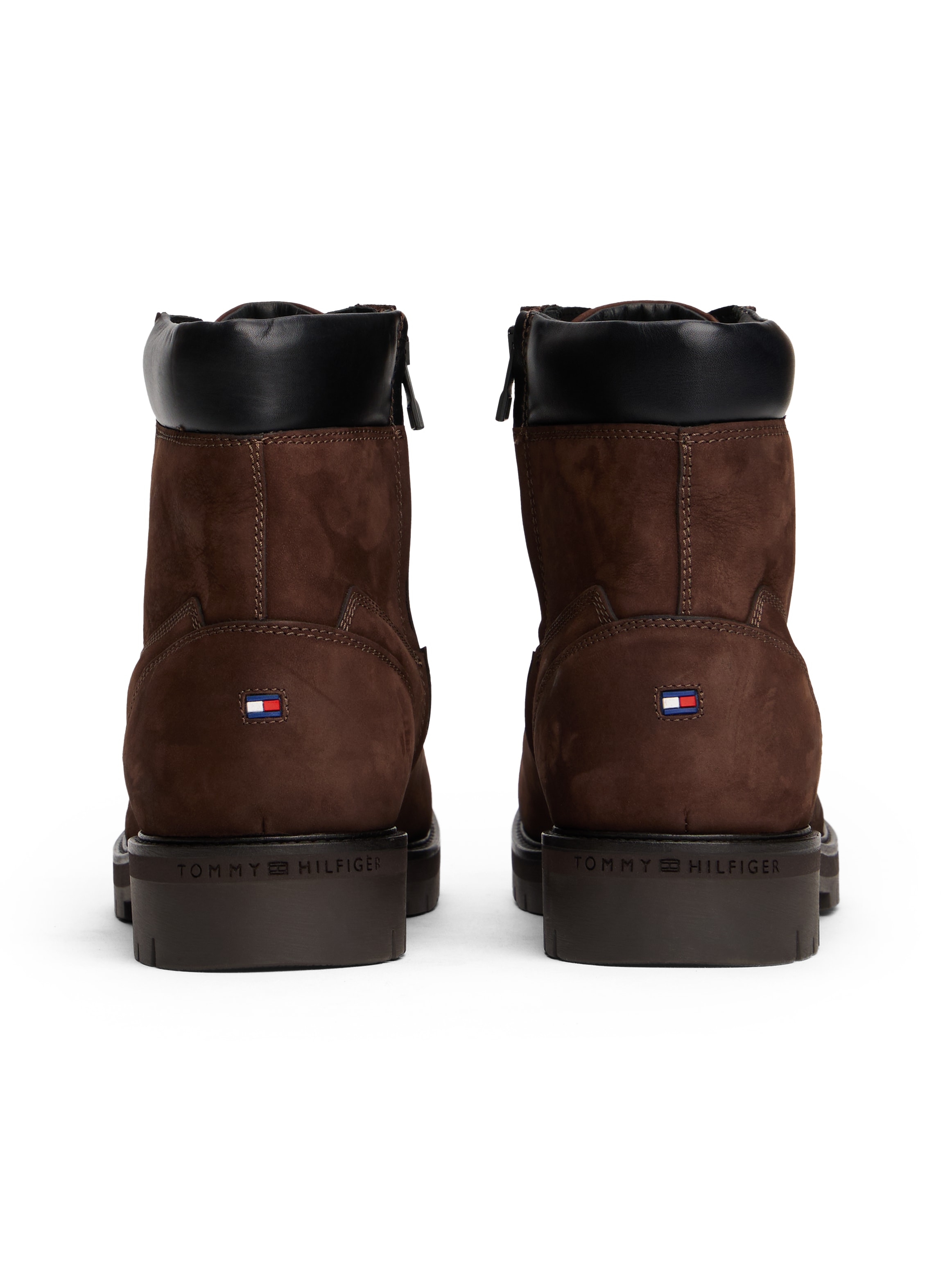 Tommy Hilfiger Schnürboots »FLEX TH OUTDOOR W NBK BOOT«  , Blockabsatz, Outdoorschuh mit Ösen, im Bersteigerlook